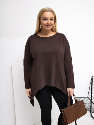 Тъмнокафява блуза RELEVANCE - XL/2XL