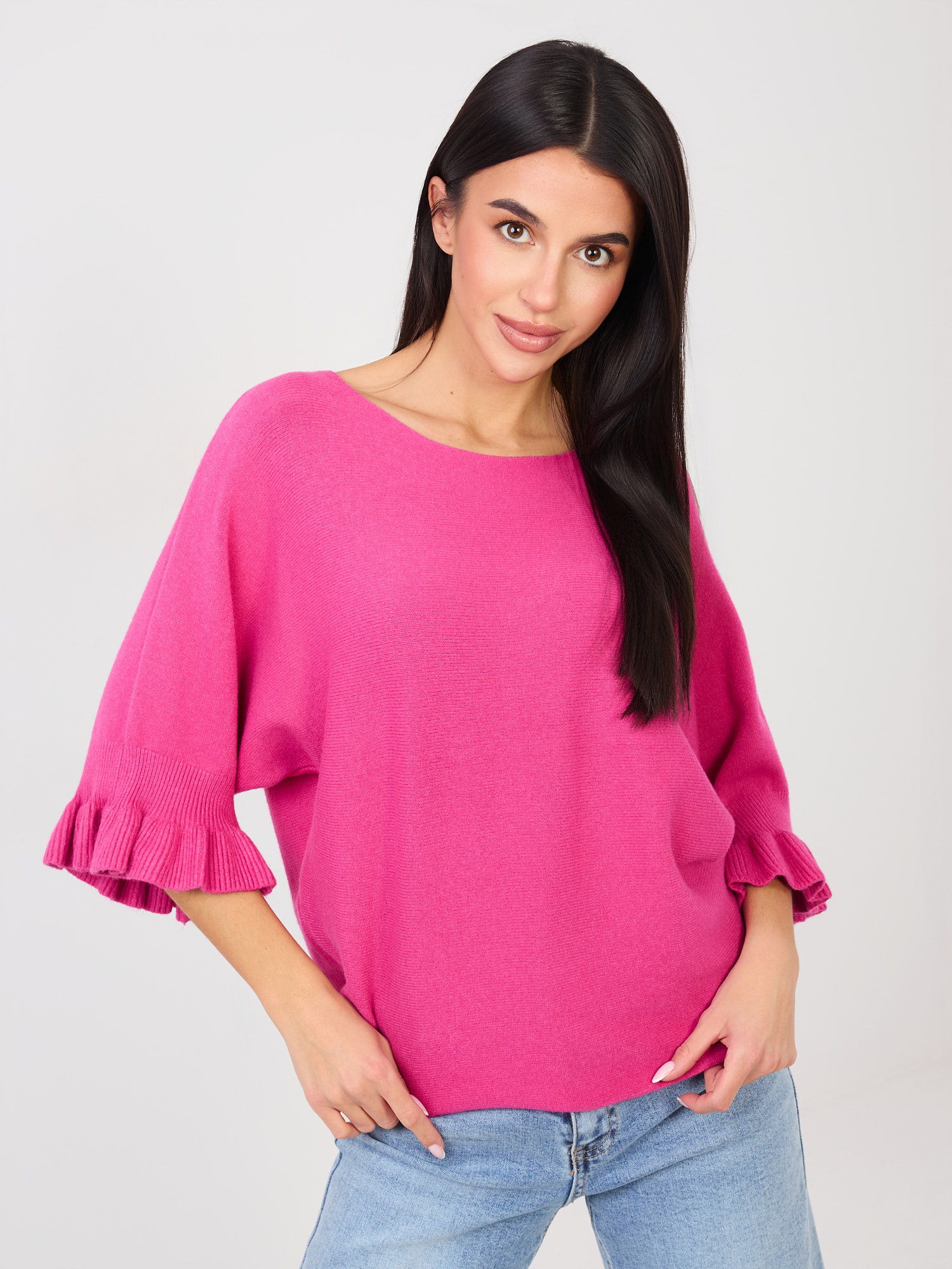 Фуксия Пуловер ITALY MODA - Елегантност и Комфорт - Image 5