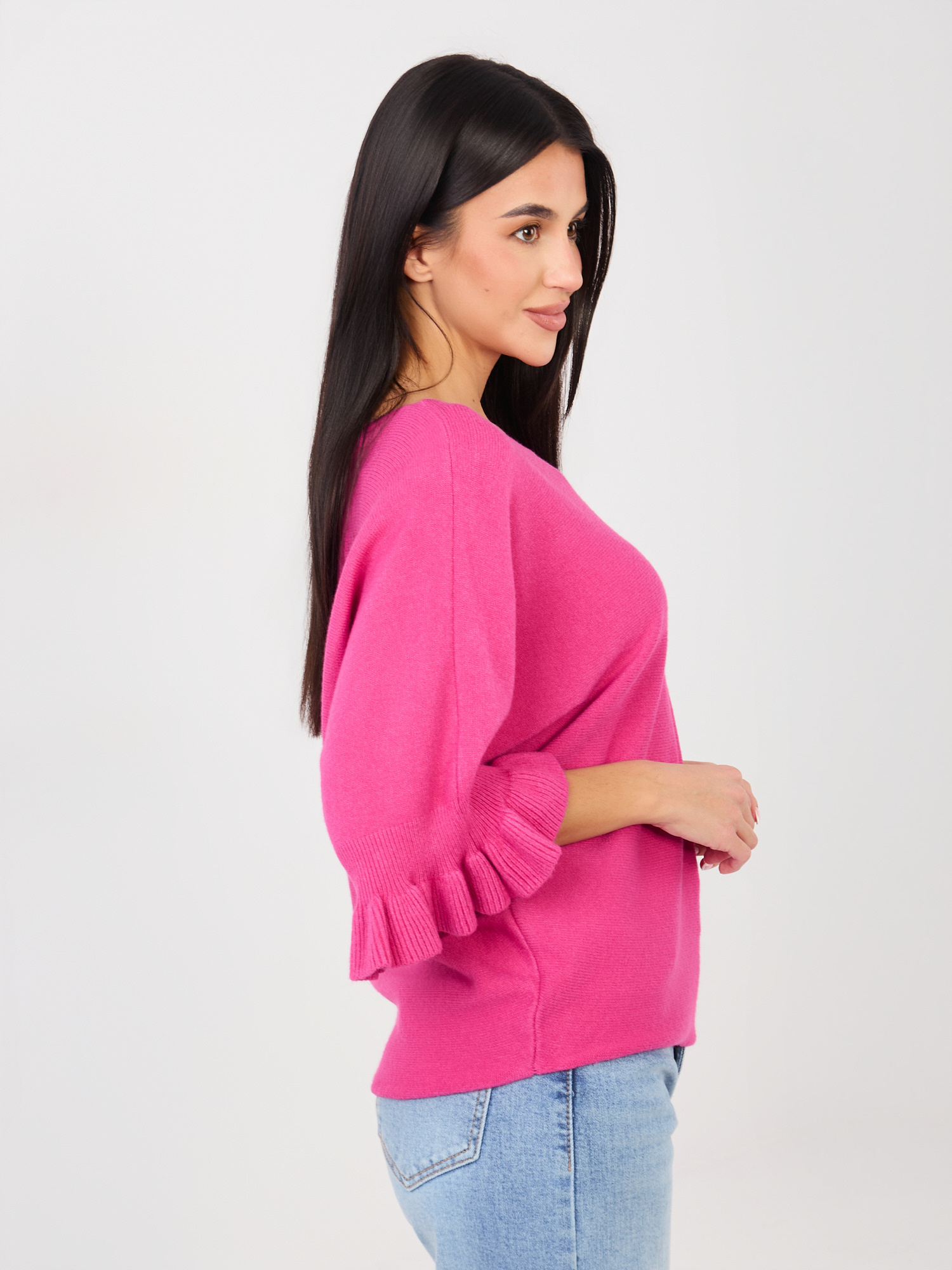 Фуксия Пуловер ITALY MODA - Елегантност и Комфорт - Image 3