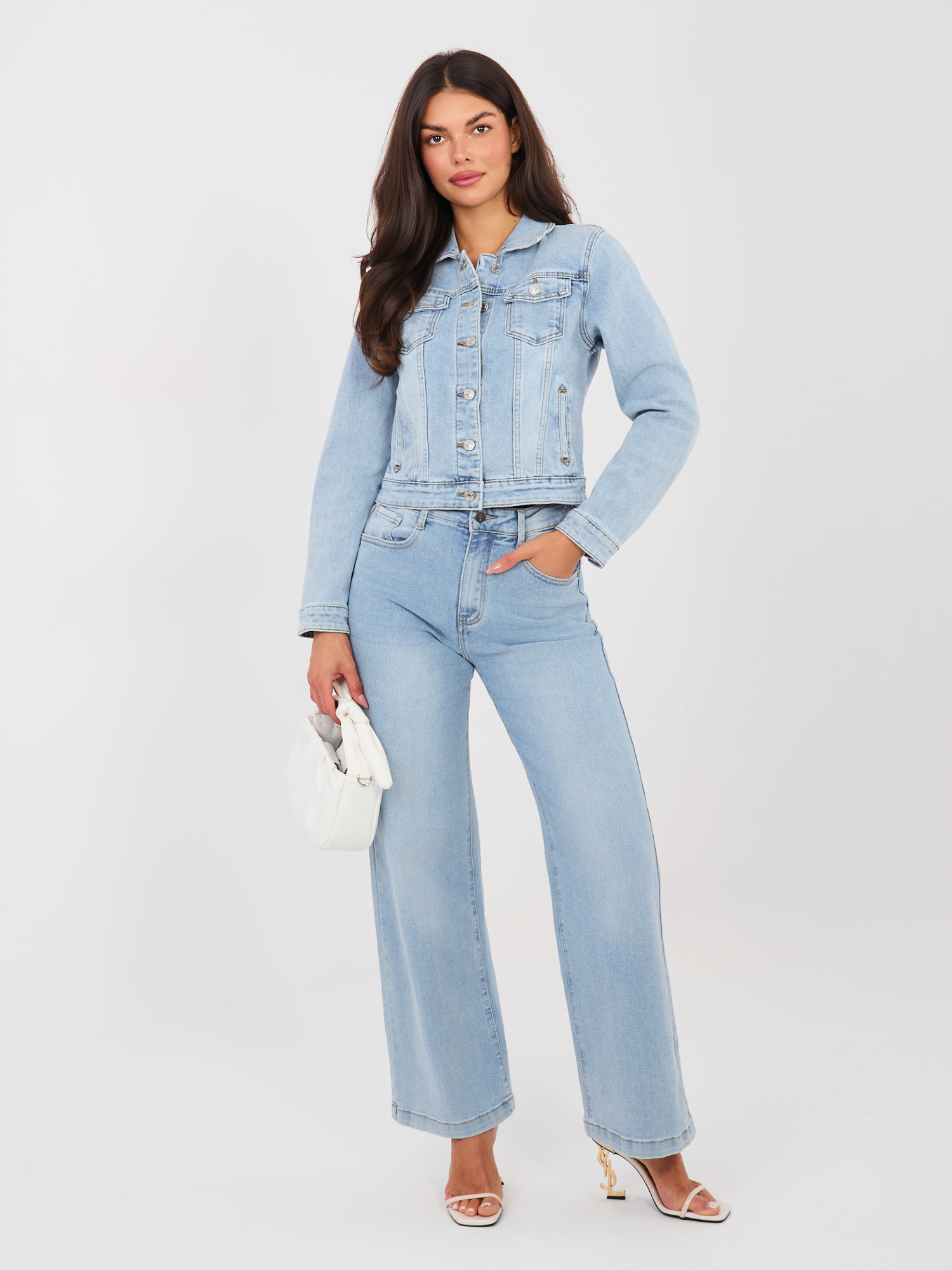 Светлосиньо Яке Re-Dress - Елегантност и Комфорт - Image 5