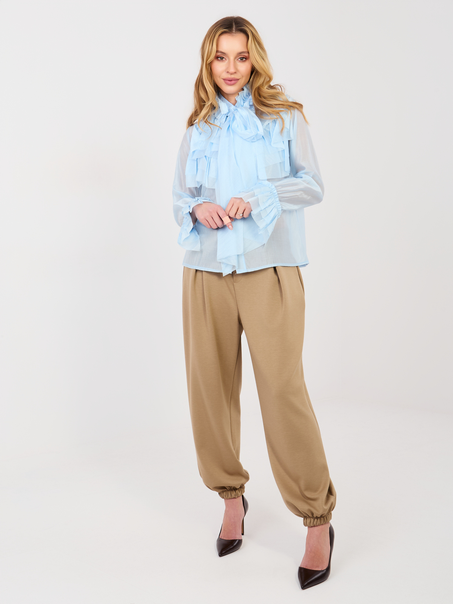 Светлосиня Риза SHOP SMILE - Елегантност и Комфорт - Image 3