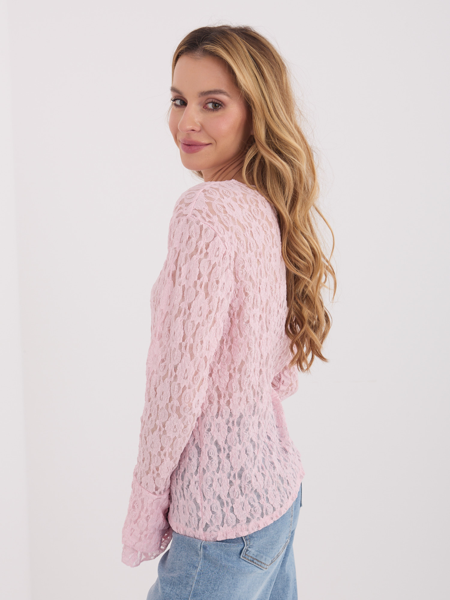 Нежно Розова Блуза ITALY MODA - Елегантен Комфорт - Image 3