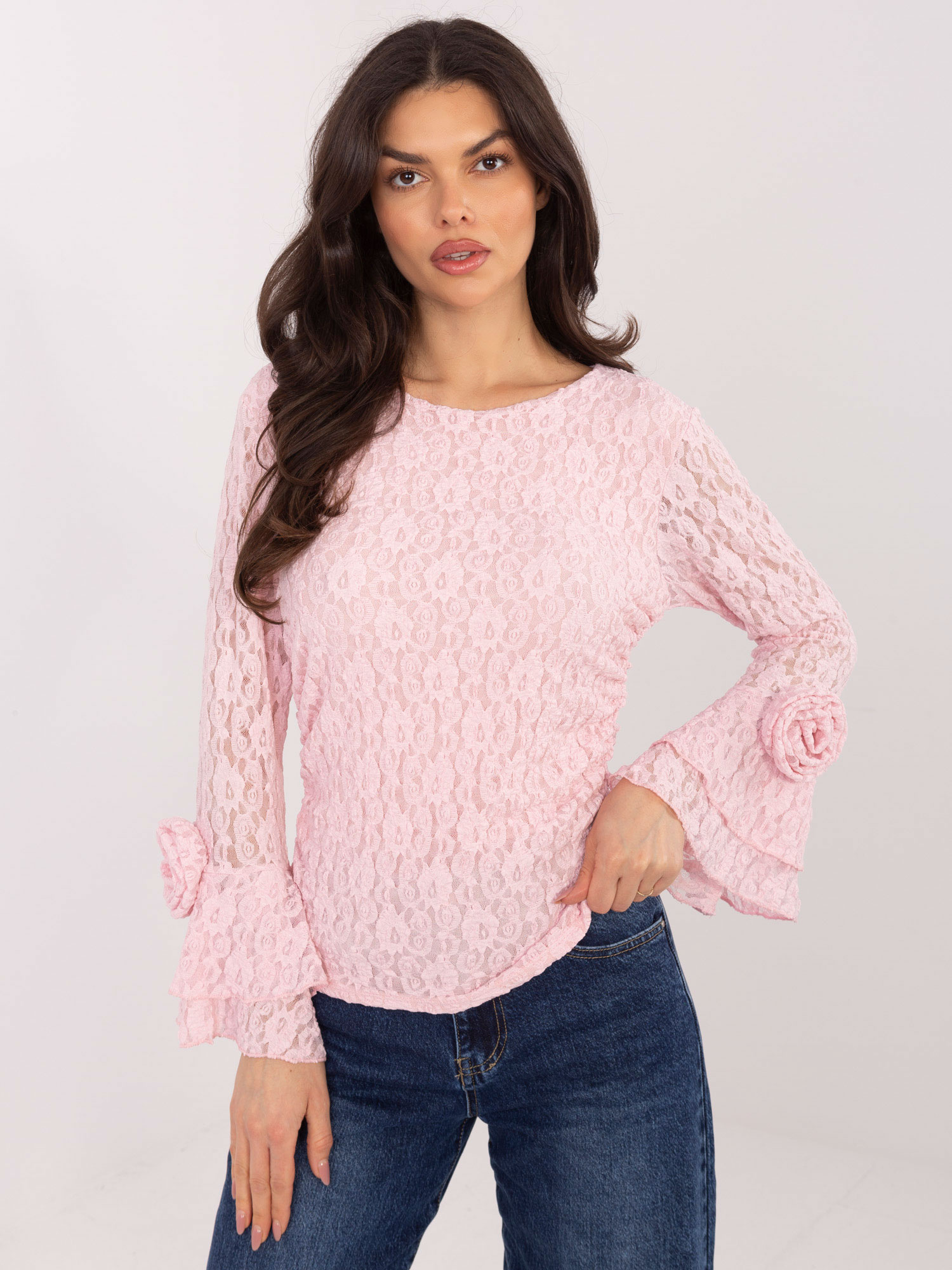 Нежно Розова Блуза ITALY MODA - Елегантна и Удобна - Image 2