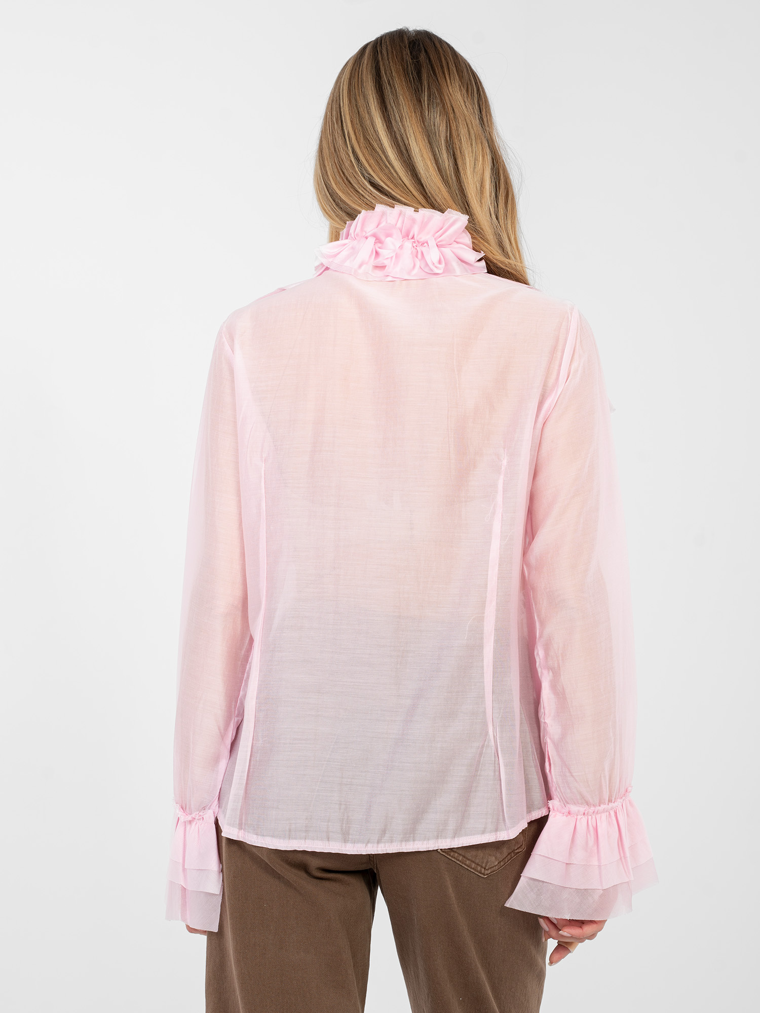Розова Дамска Риза SHOP SMILE - Tencel - Image 4