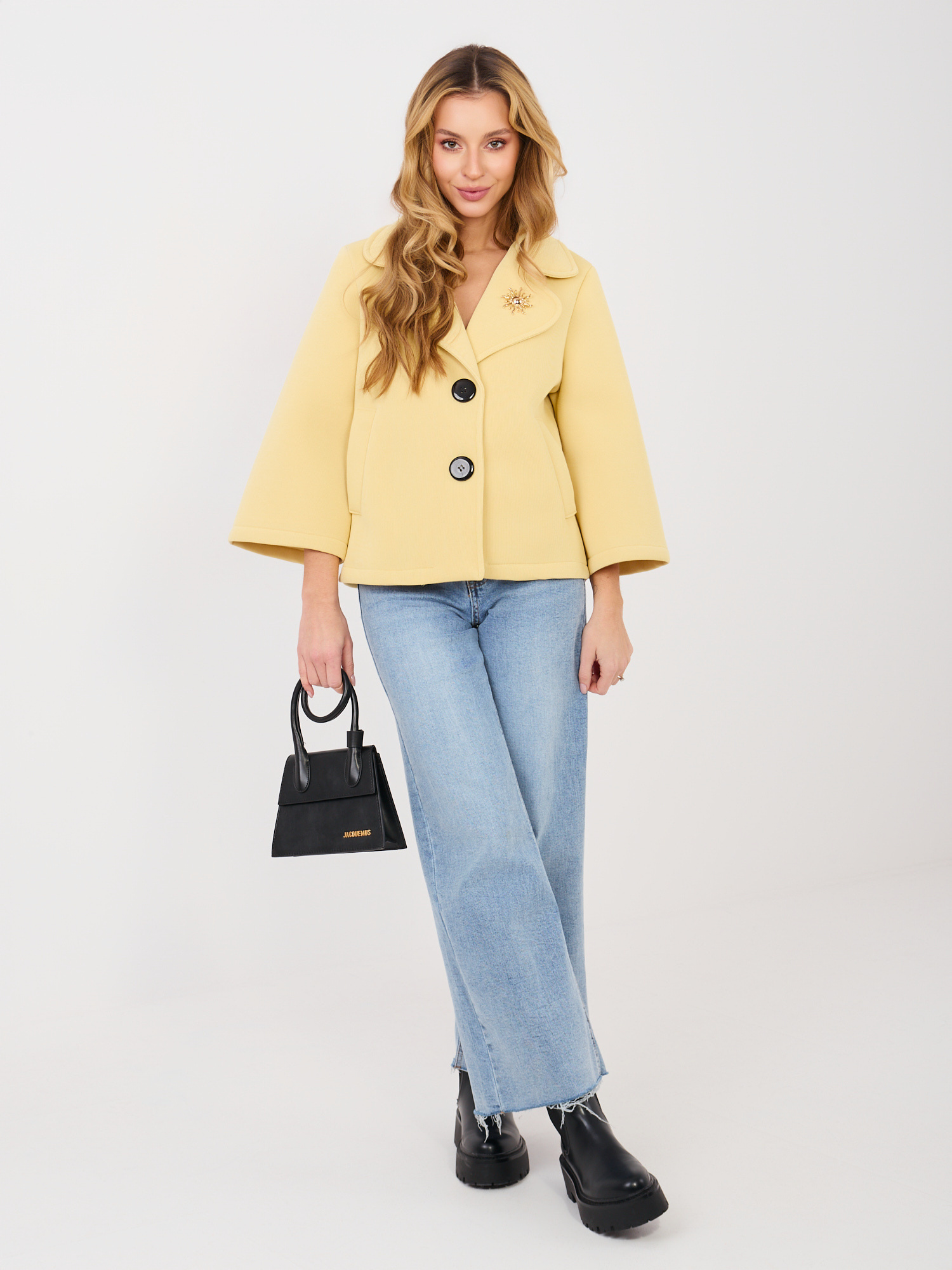 Жълто Яке ITALY MODA - Стил и Комфорт - Image 4