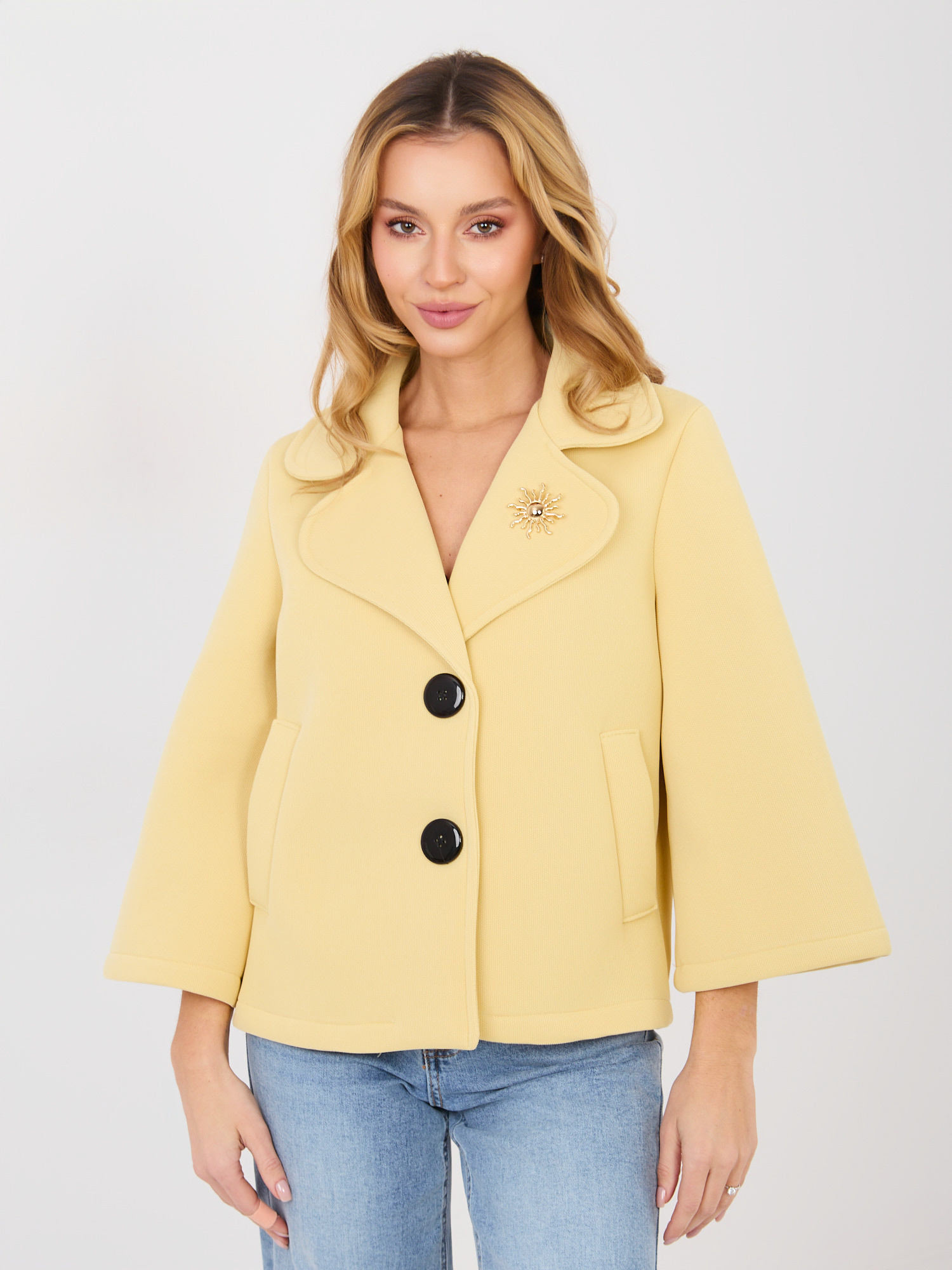 Жълто Яке ITALY MODA - Стил и Комфорт - Image 2