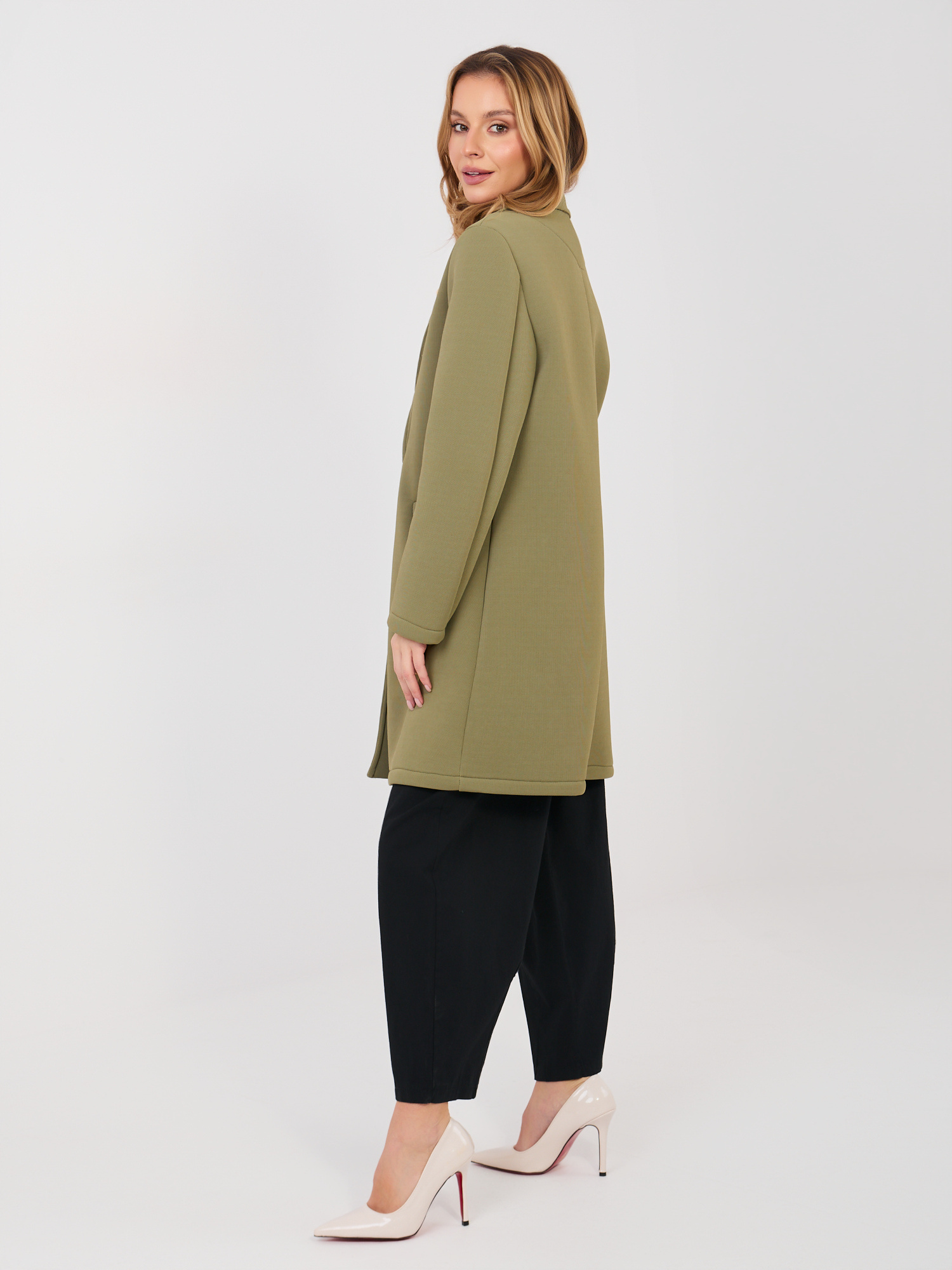 RUE PARIS Khaki Палто – Елегантност и Комфорт - Image 2