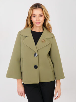 Дамско яке ITALY MODA Khaki - Стил и Комфорт