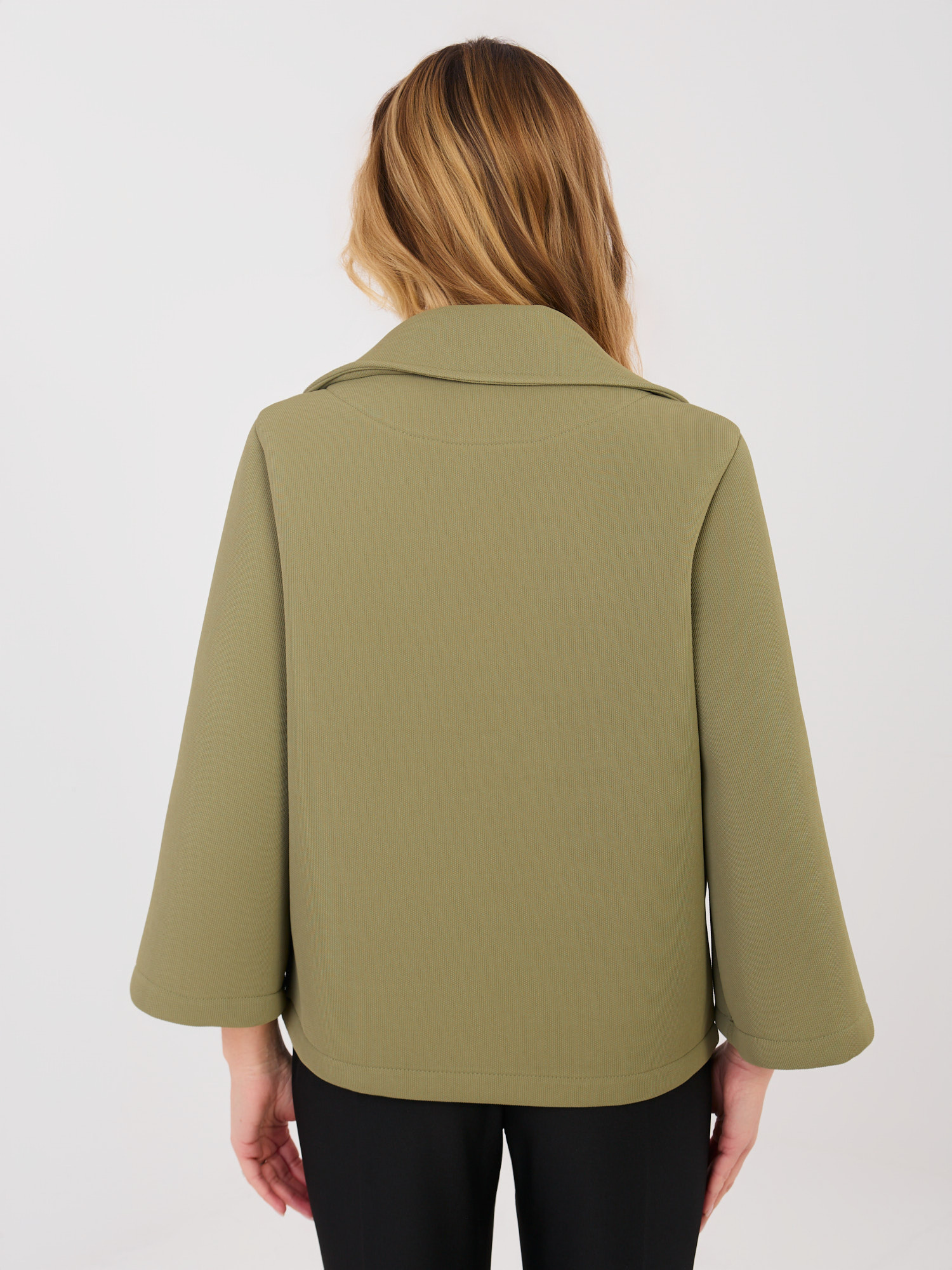 Дамско яке ITALY MODA Khaki - Стил и Комфорт - Image 2