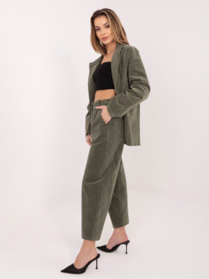 Khaki Панталони RUE PARIS - Елегантен Комфорт