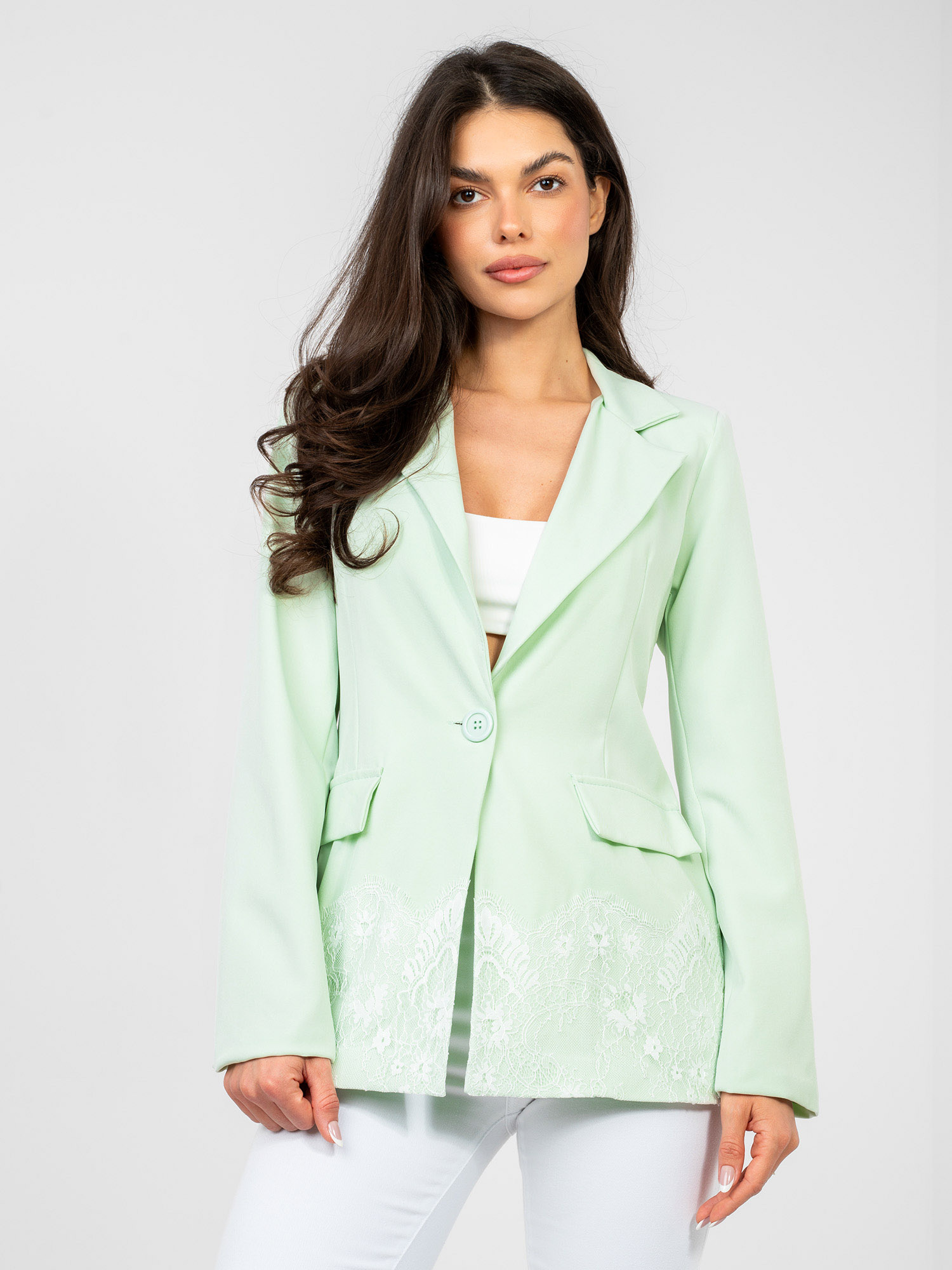 Ментово Сако SHOP SMILE - Елегантност и Комфорт - Image 4