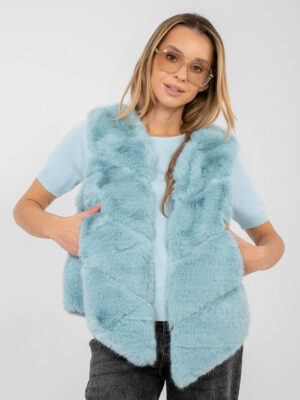 Ментова Жилетка WOOL FASHION ITALIA - Елегантност и Комфорт