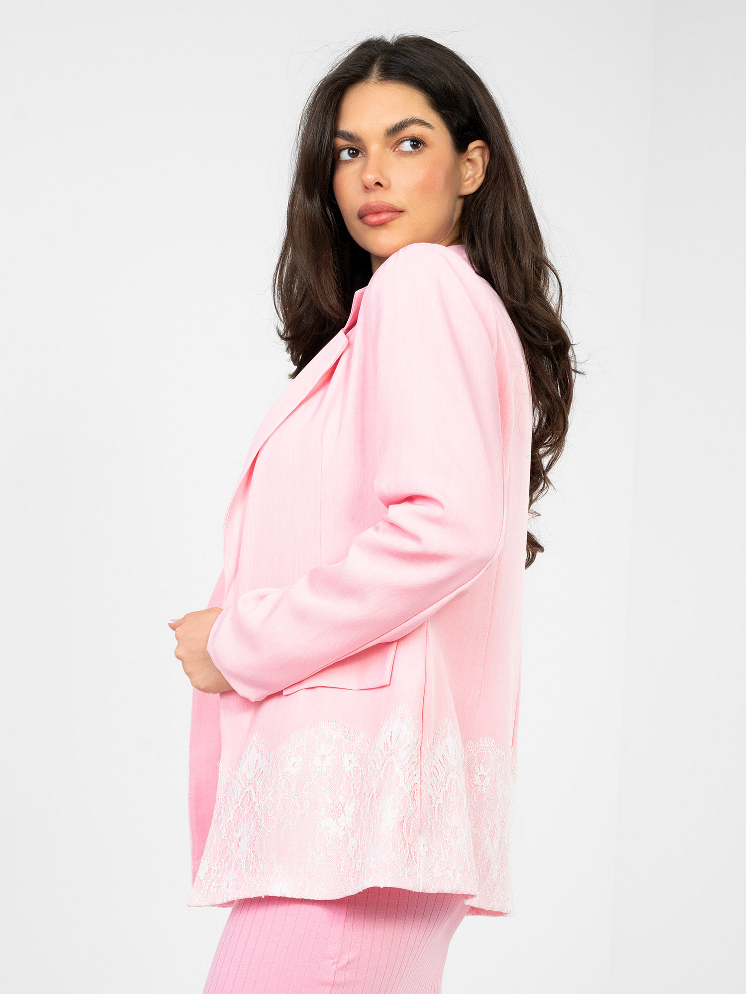 Розово Сако SHOP SMILE - Елегантност и Комфорт - Image 3