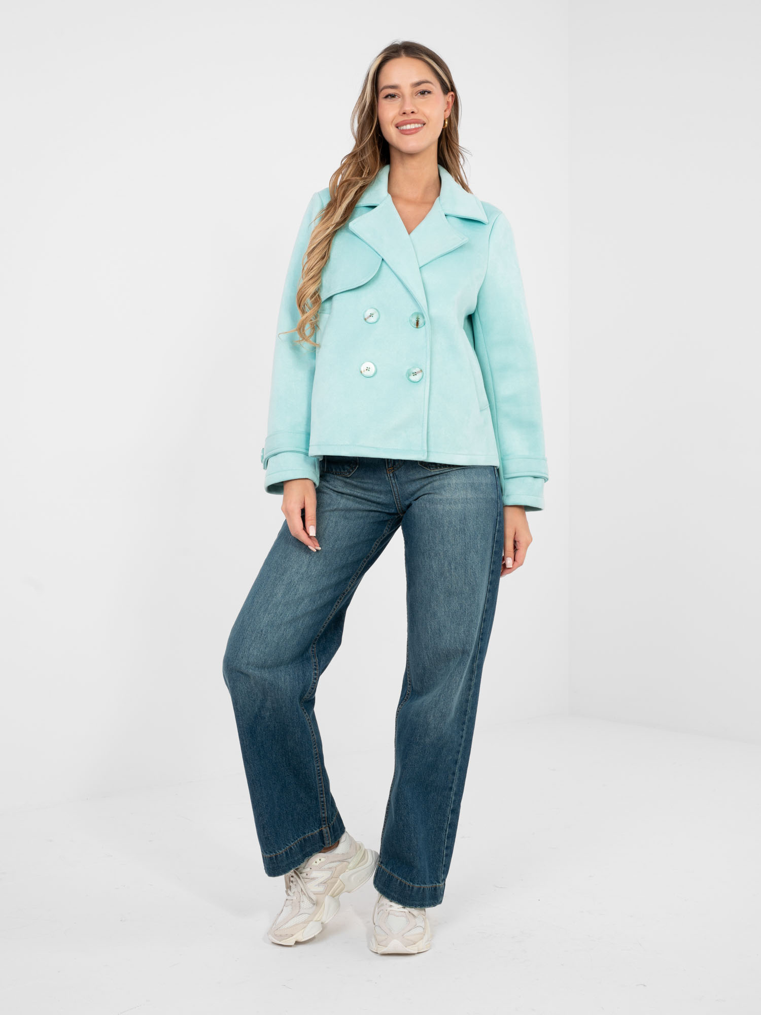 Стилна ментова дамска жилетка SHOP SMILE - Image 2