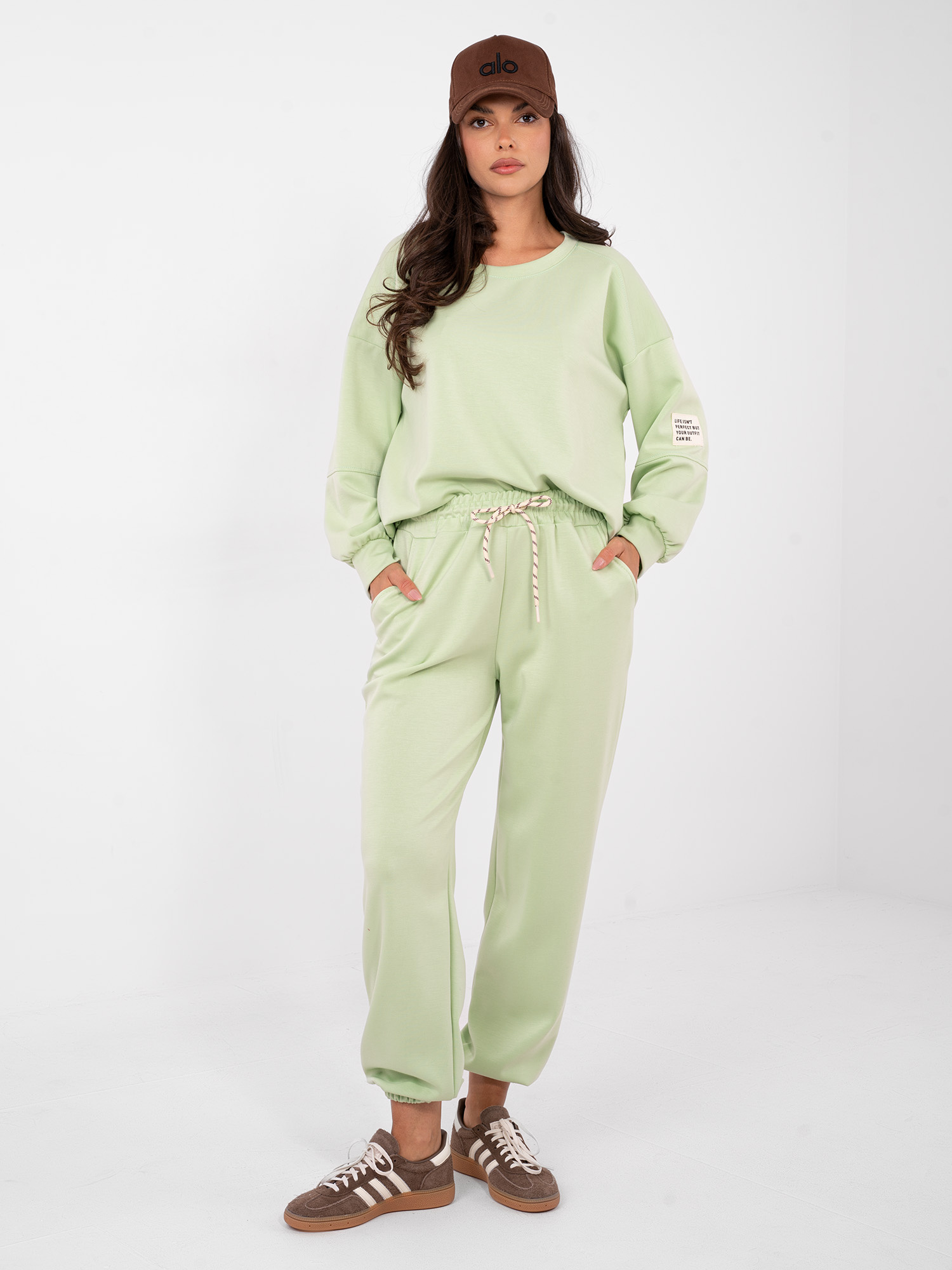 Елегантен Pistacjowy Комплект ITALY MODA - Комфорт и Стил - Image 4