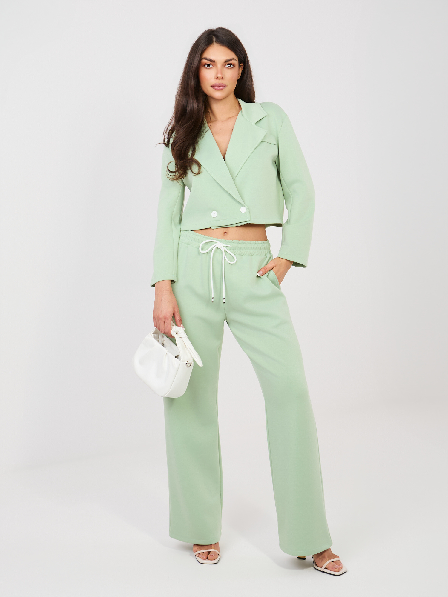 Стилен Pistacjowy Комплект RUE PARIS - Най-новото! - Image 3