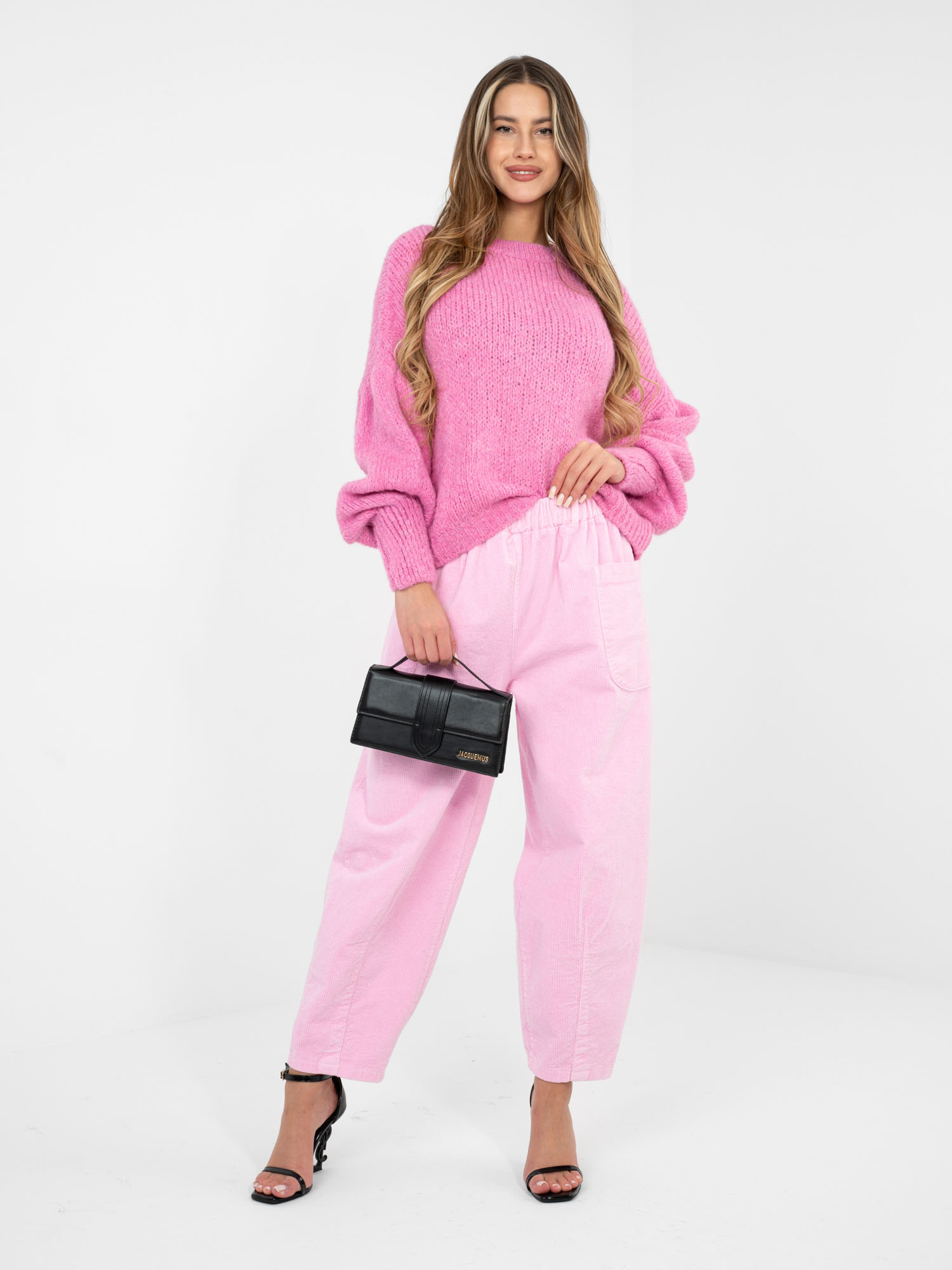 Розов Пуловер ITALY MODA - Елегантност и Комфорт - Image 5