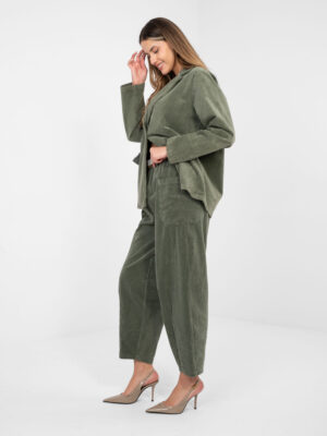 RUE PARIS Khaki Панталони - Елегантен Комфорт
