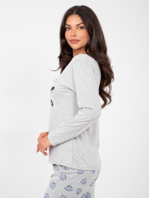 Пижама Forever Pink Сива - 100% Памук