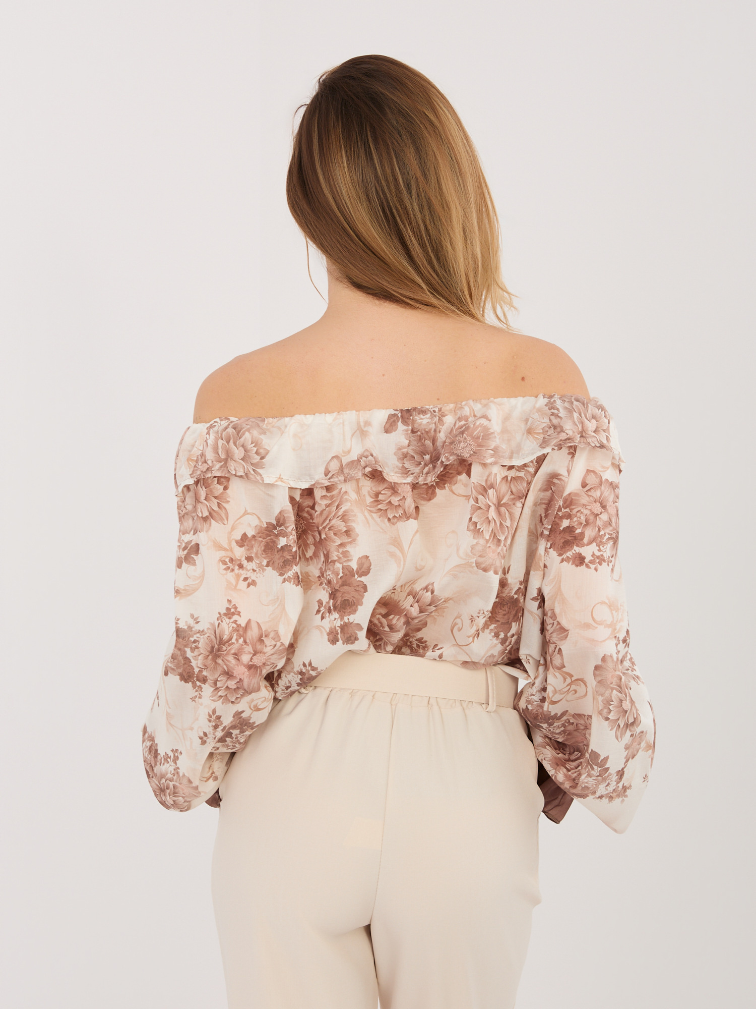 Бежова Блуза ITALY MODA - Елегантност и Комфорт - Image 3