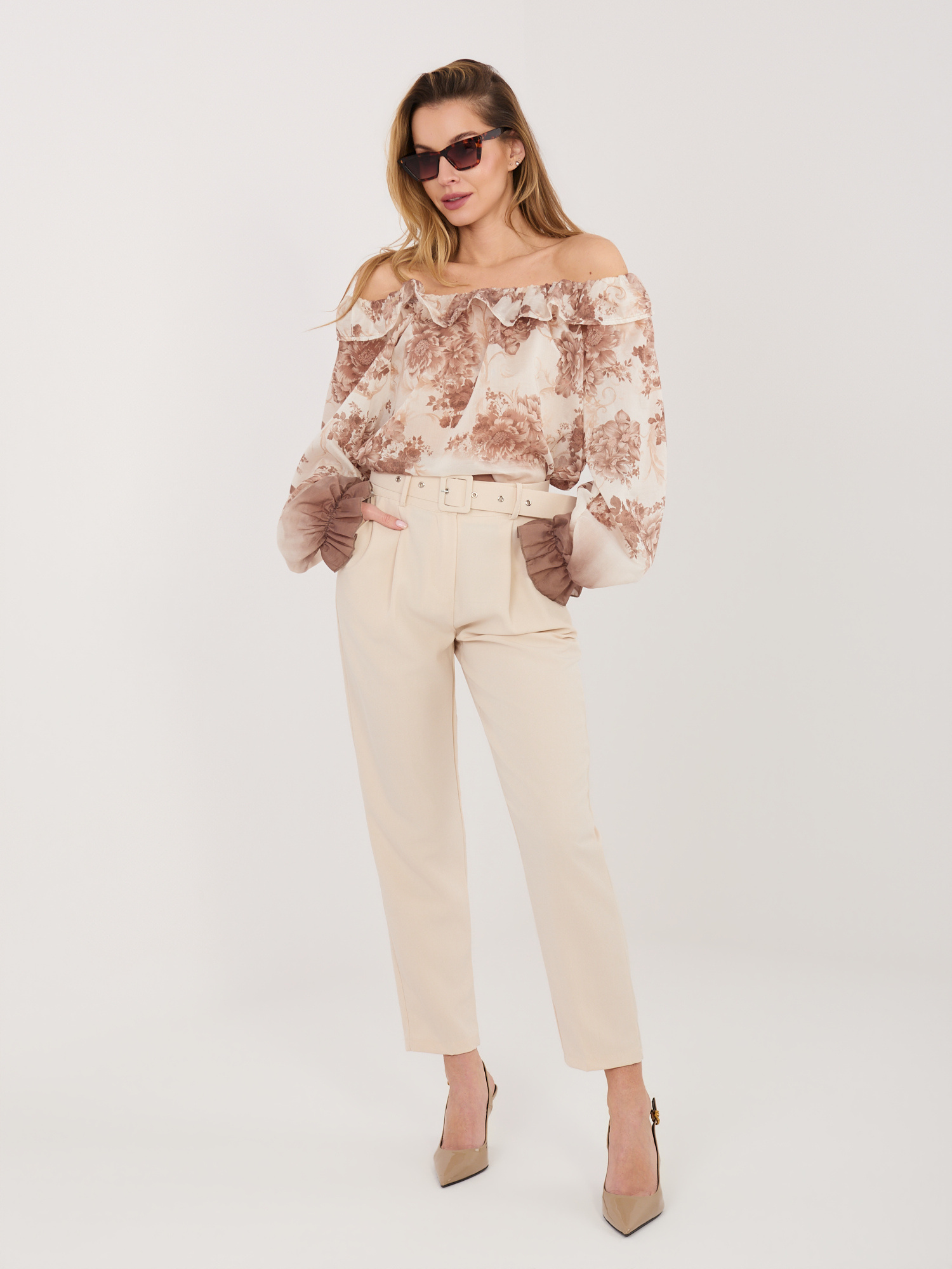 Бежова Блуза ITALY MODA - Елегантност и Комфорт - Image 5