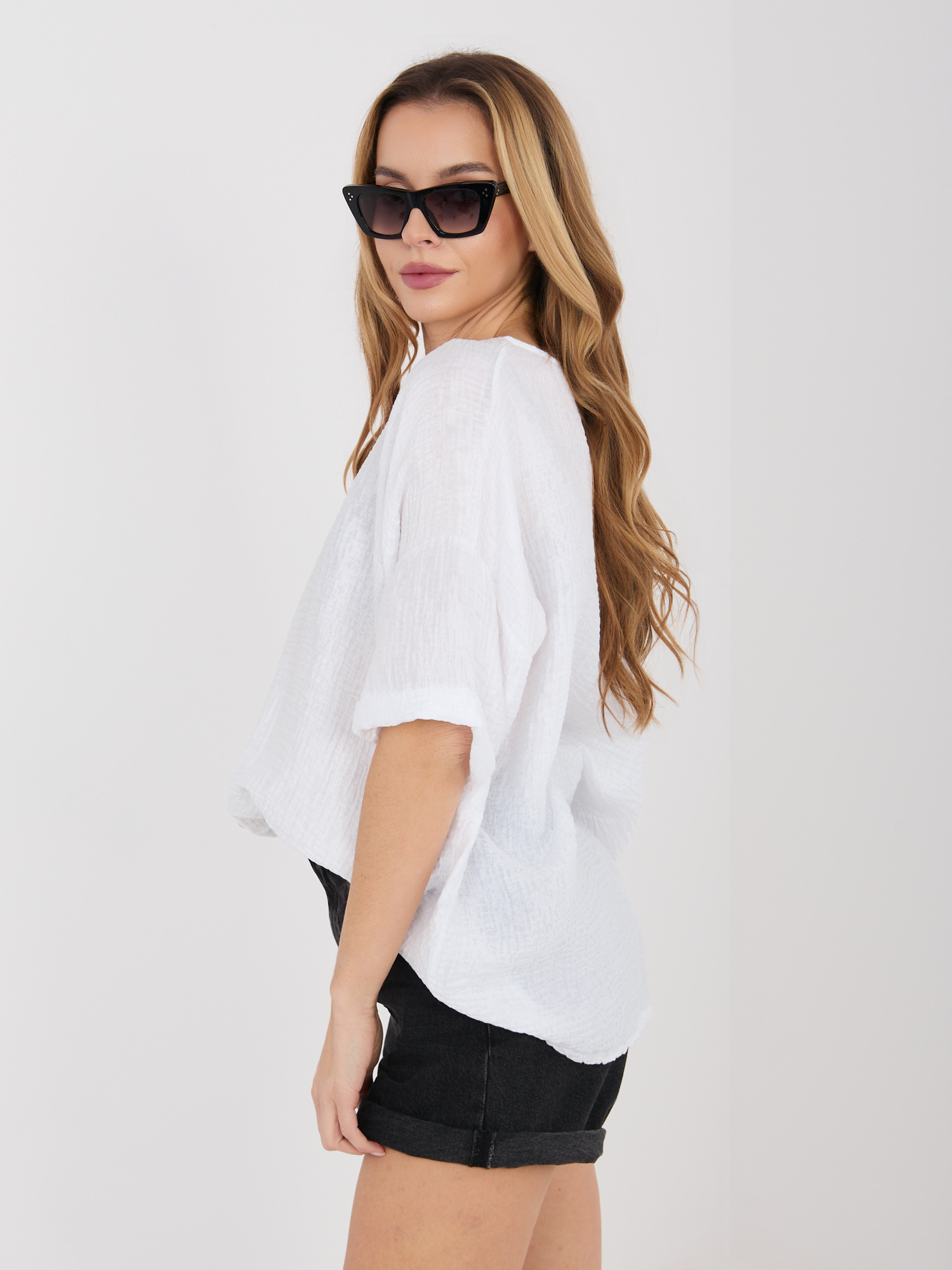 Бяла Блуза ITALY MODA - Елегантност и Комфорт - Image 4