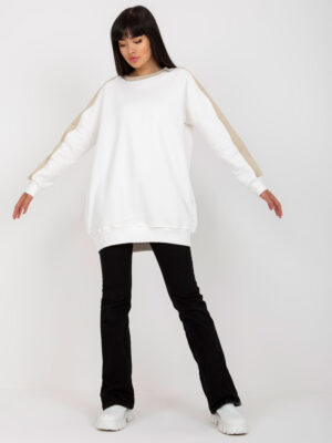 Бяло-Бежова Блуза RUE PARIS Oversize - Комфорт и Стил