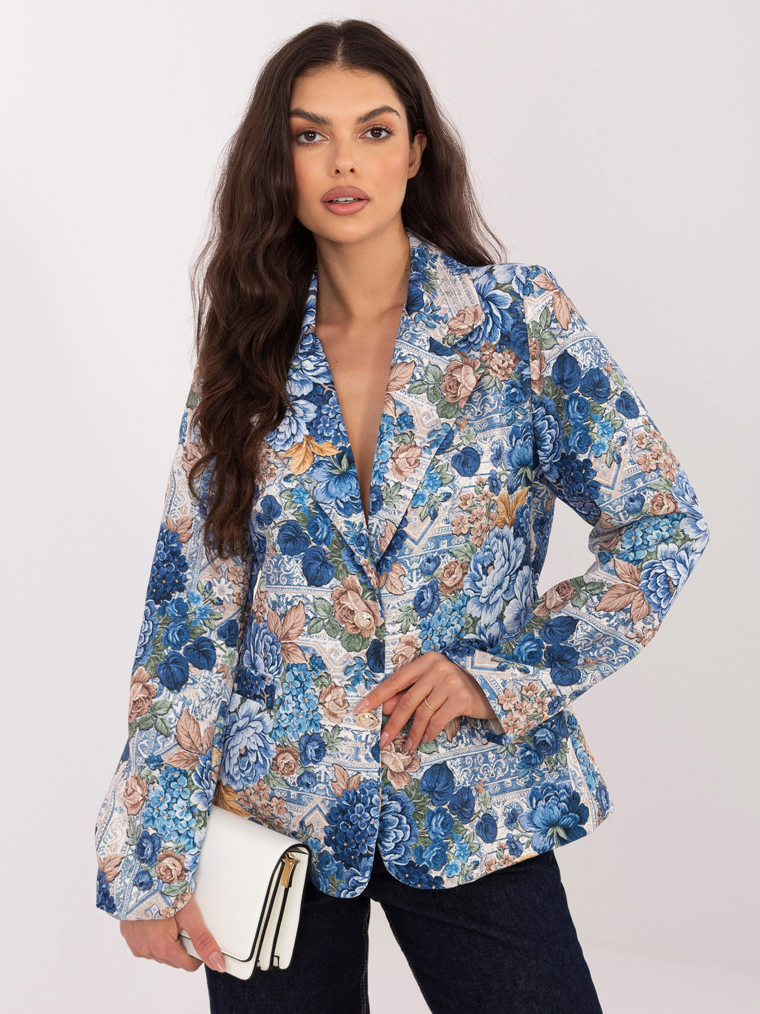 Тъмносиньо Дамско Сако ITALY MODA - Елегантност и Комфорт - Image 2