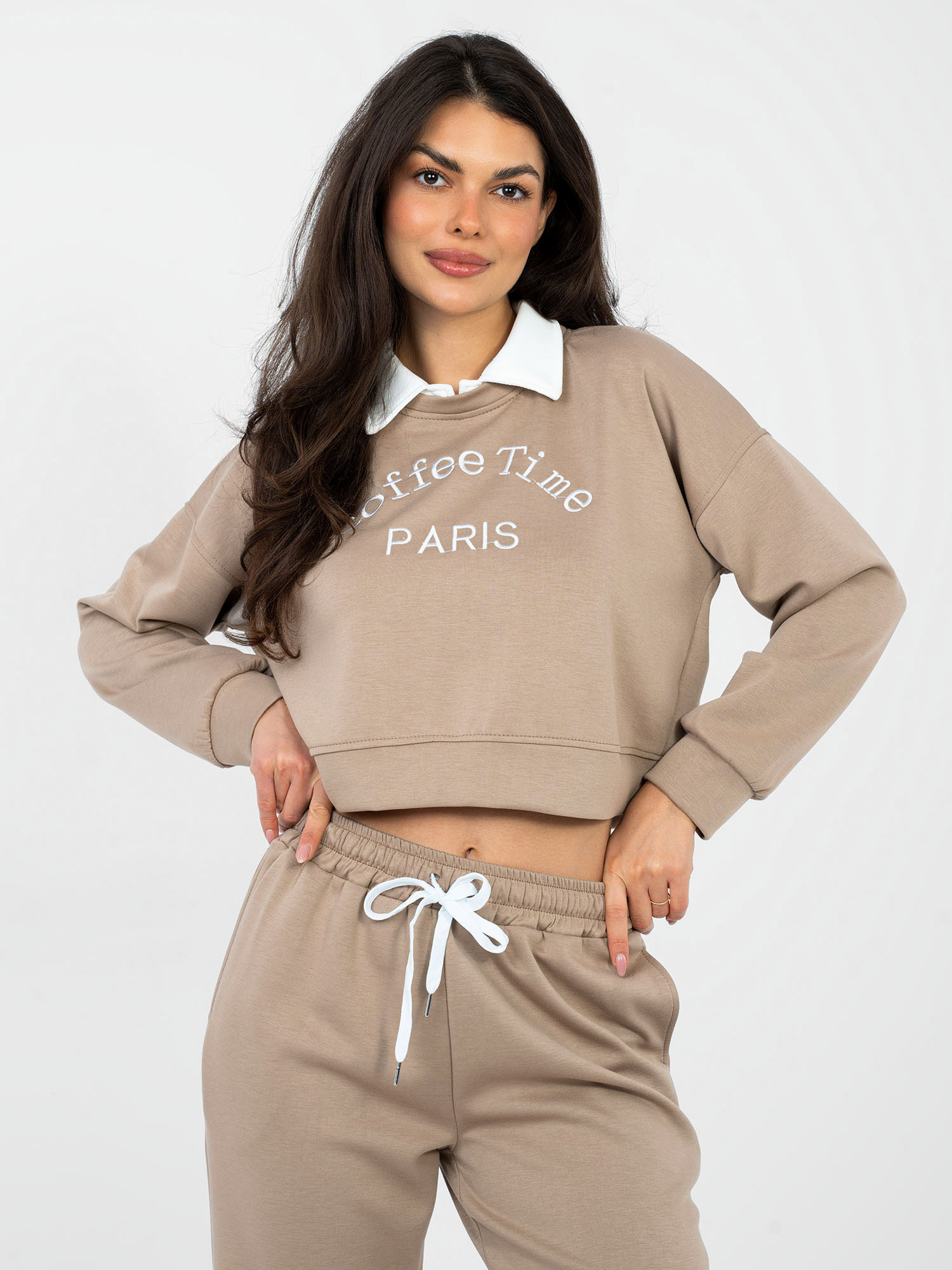 Бежова Блуза ITALY MODA - Елегантност и Комфорт - Image 2