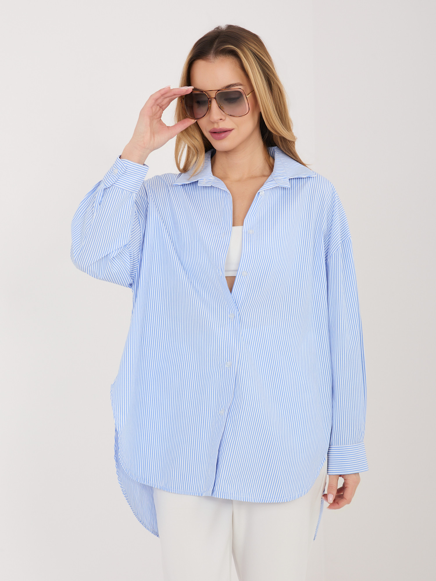 Синя Риза ITALY MODA - Елегантност и Комфорт - Image 3