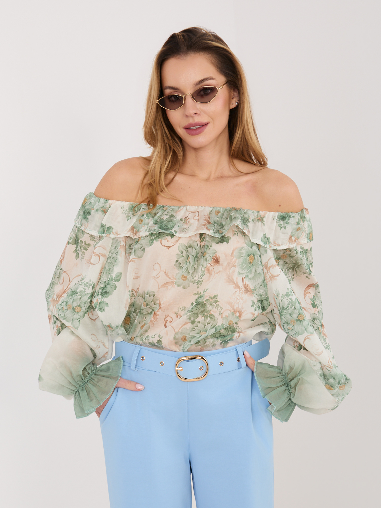 Зелена Блуза ITALY MODA - Елегантност и Комфорт - Image 2