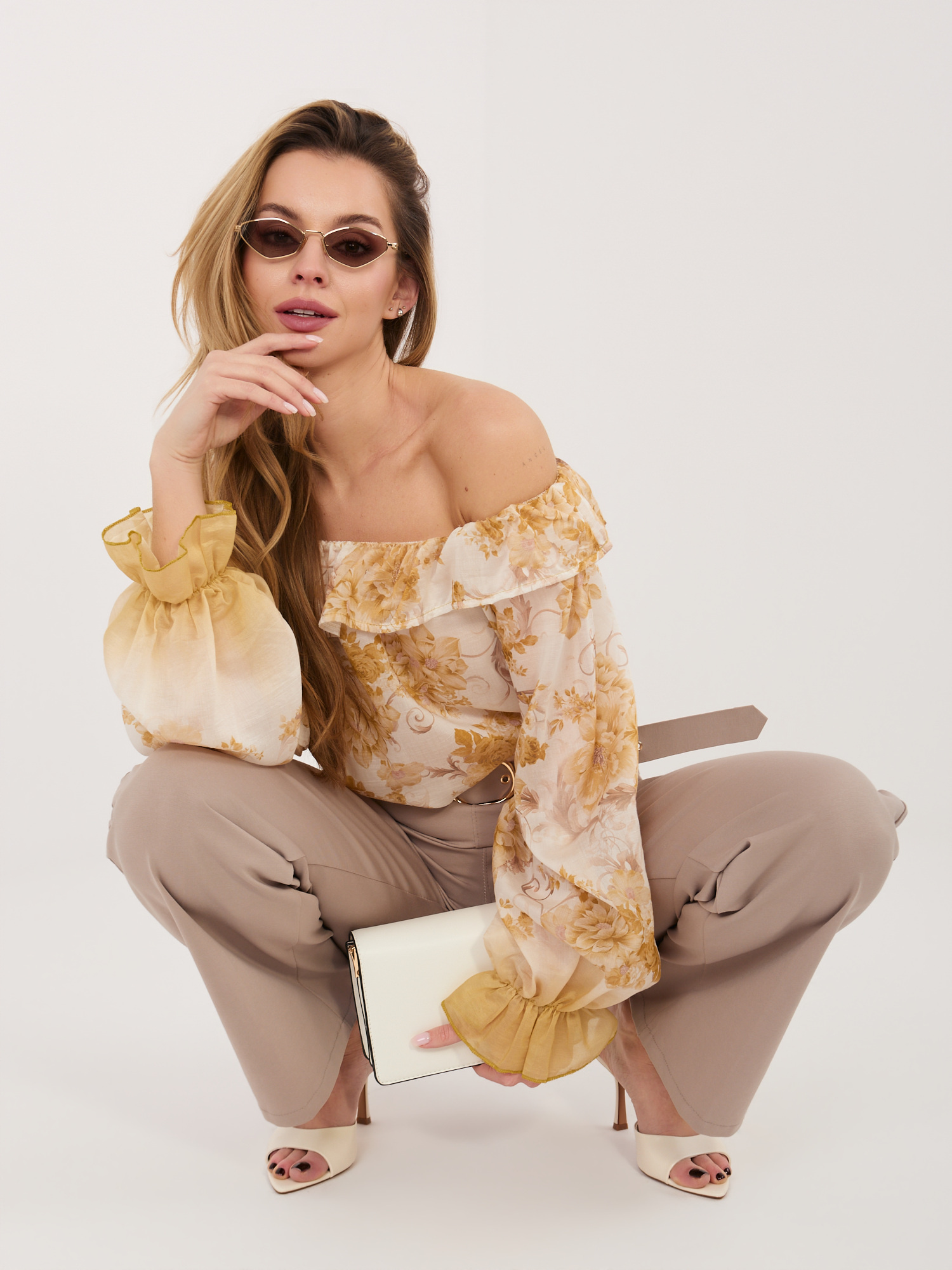 Жълта Блуза ITALY MODA - Елегантна и Удобна - Image 2