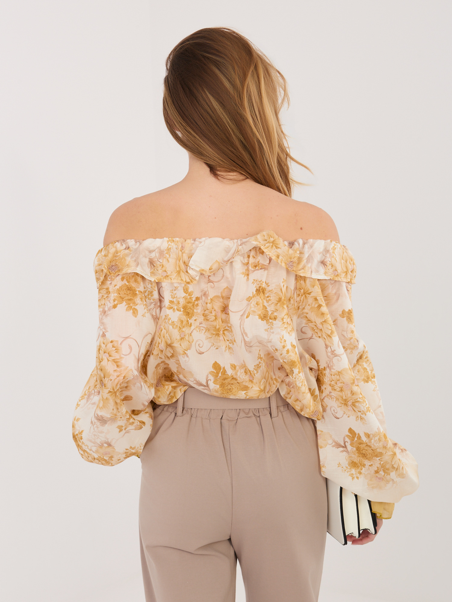 Жълта Блуза ITALY MODA - Елегантна и Удобна - Image 4