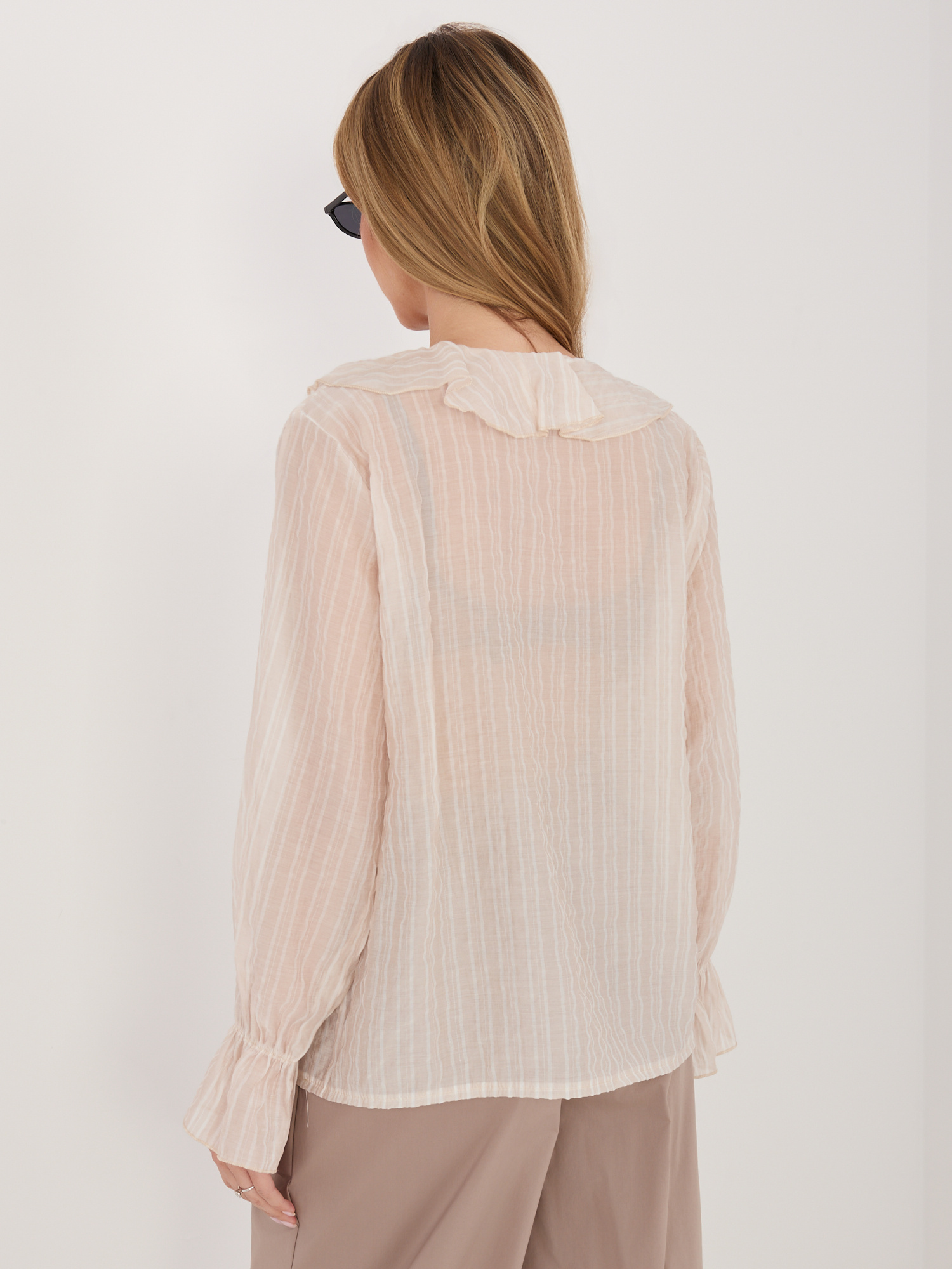 Бежова Блуза ITALY MODA - Елегантна и Удобна - Image 4
