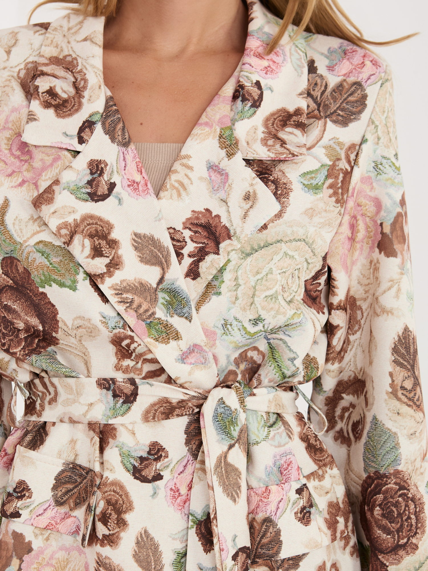 Бразилски Кафяв Блейзър ITALY MODA - Елегантност - Image 5