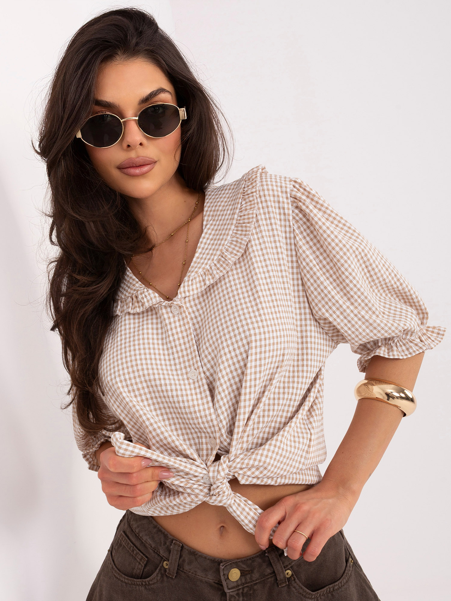 Бежова Риза ITALY MODA - Елегантност и Комфорт - Image 2