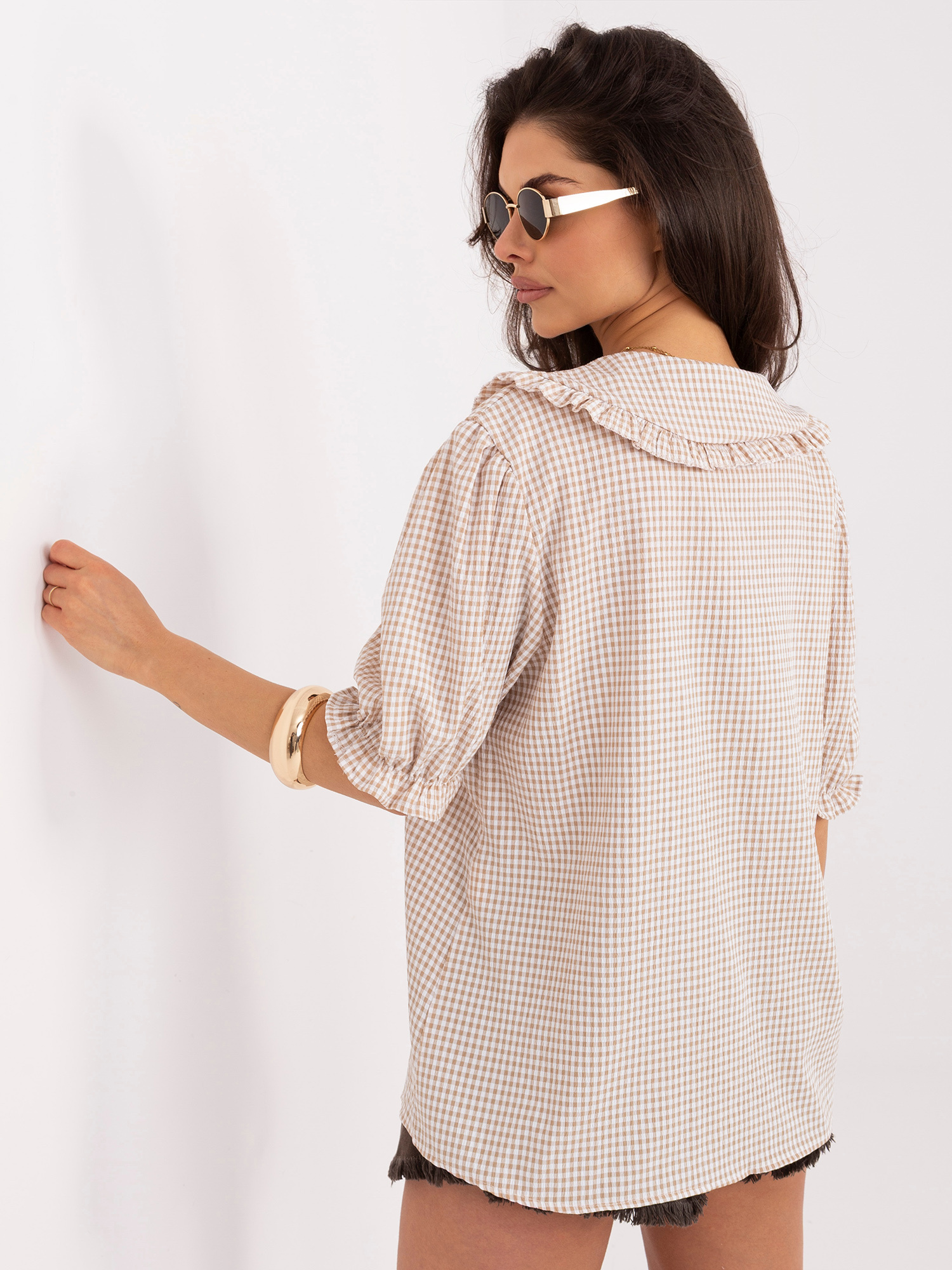 Бежова Риза ITALY MODA - Елегантност и Комфорт - Image 5
