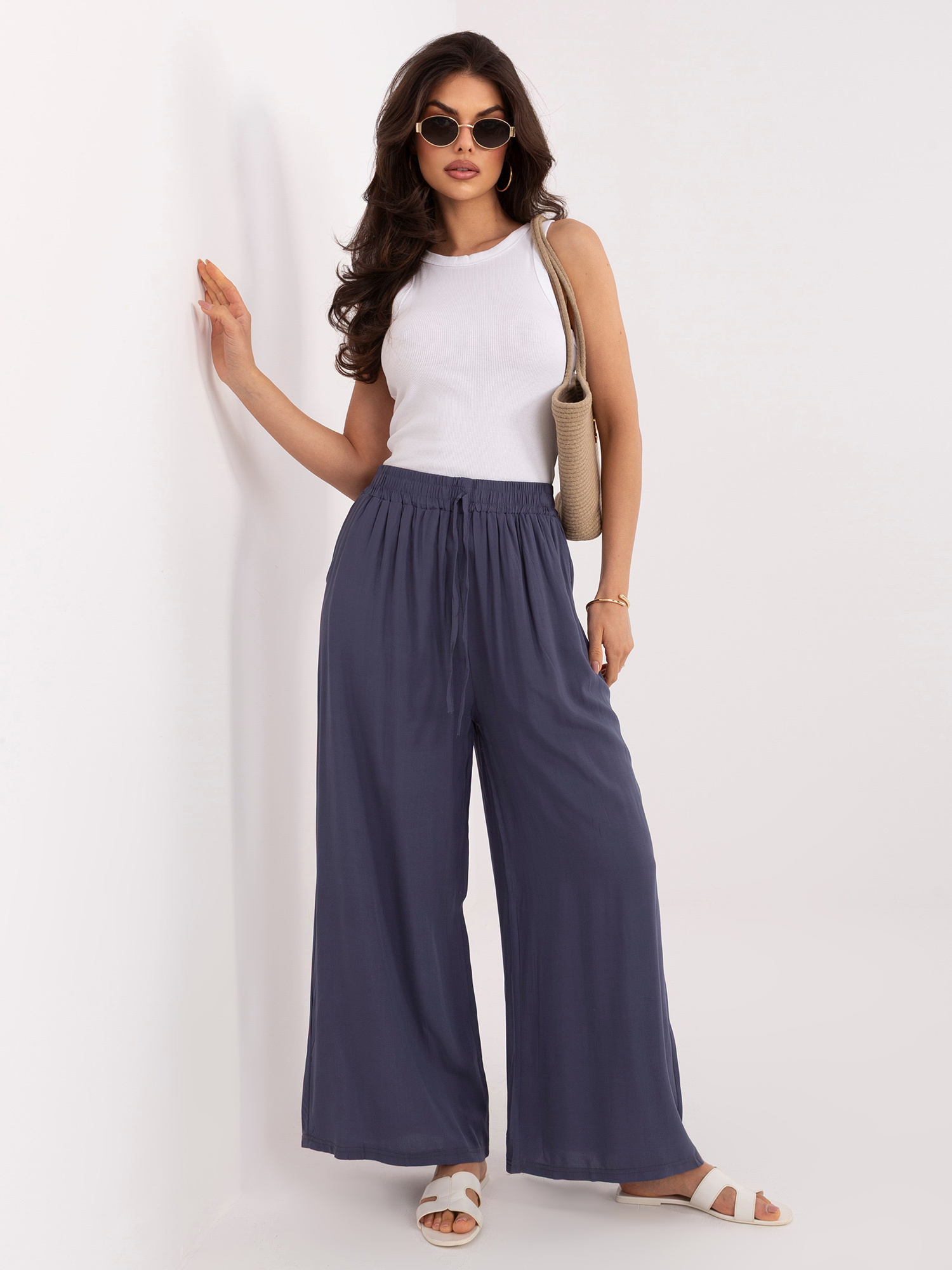 Тъмносини панталони ITALY MODA - Високо качество - Image 4