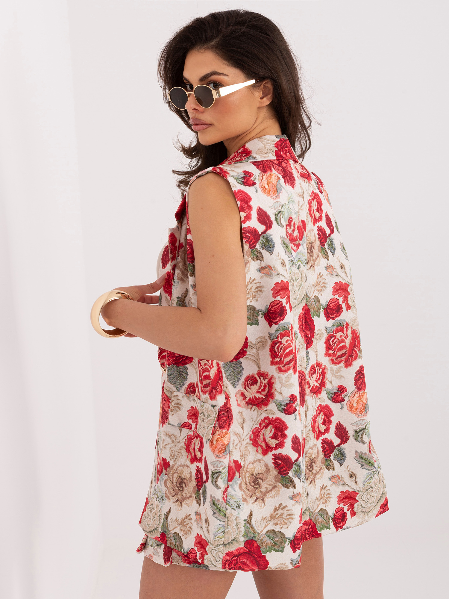 Червен Жилетка ITALY MODA - Елегантност и Комфорт - Image 4