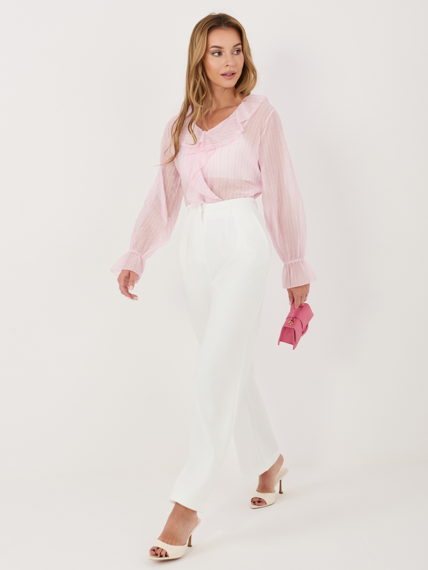 Розова Блуза ITALY MODA - Елегантност и Комфорт - Image 4