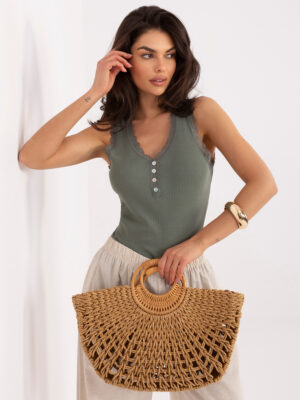 Топ ITALY MODA Khaki - Елегантен и Удобен