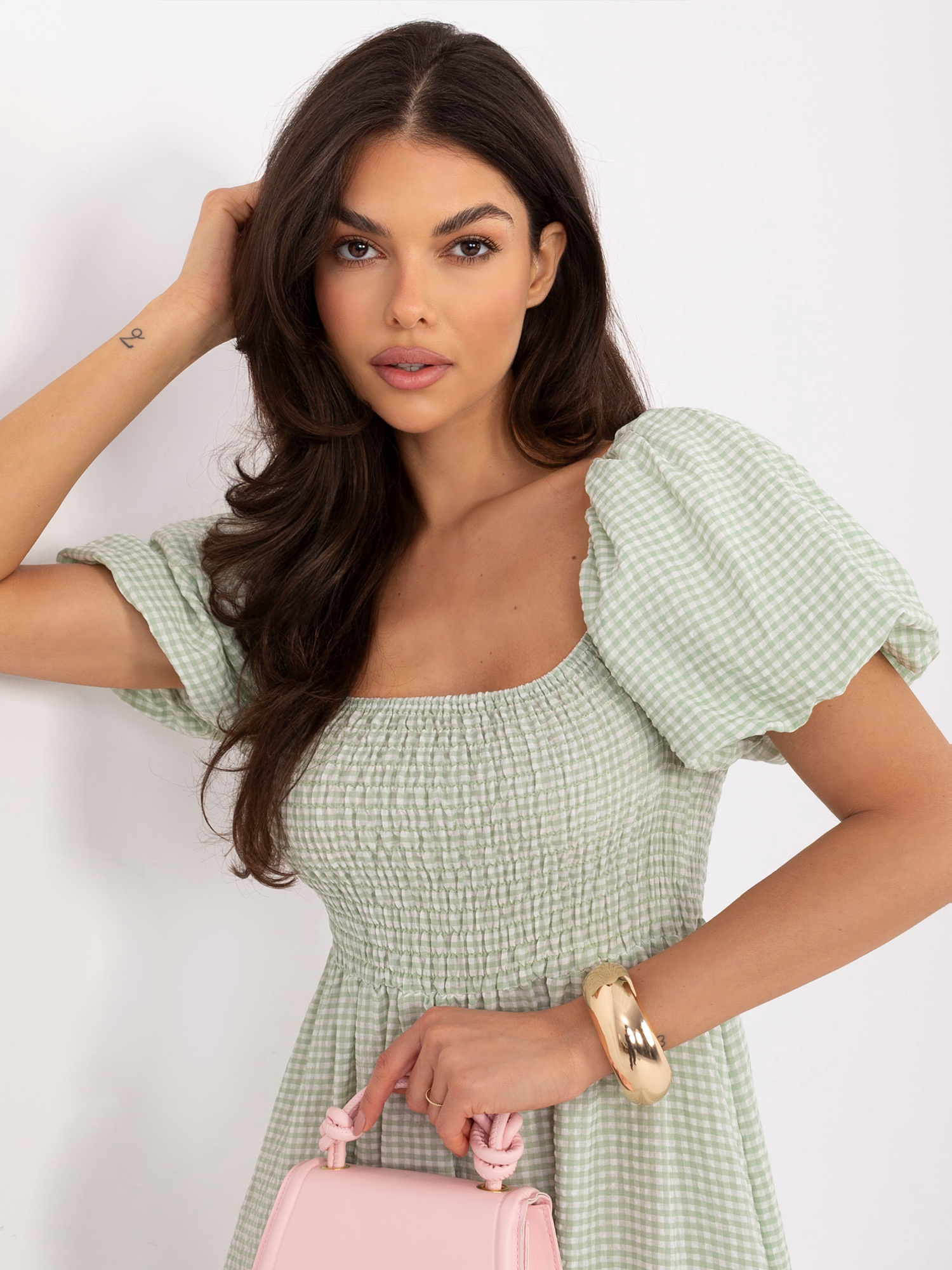 Изумрудена Рокля ITALY MODA - Pistacjowy Блясък - Image 4