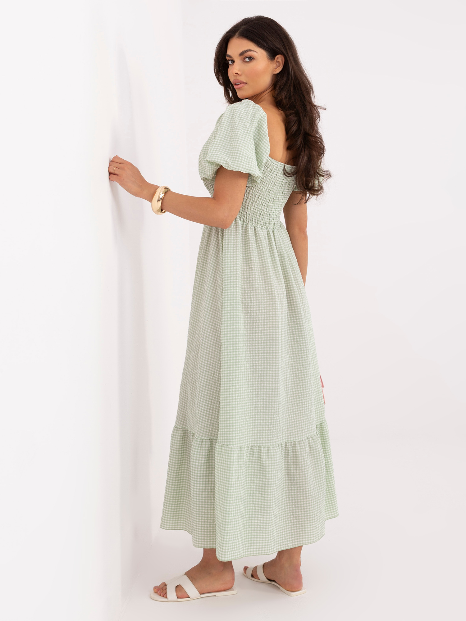 Изумрудена Рокля ITALY MODA - Pistacjowy Блясък - Image 2