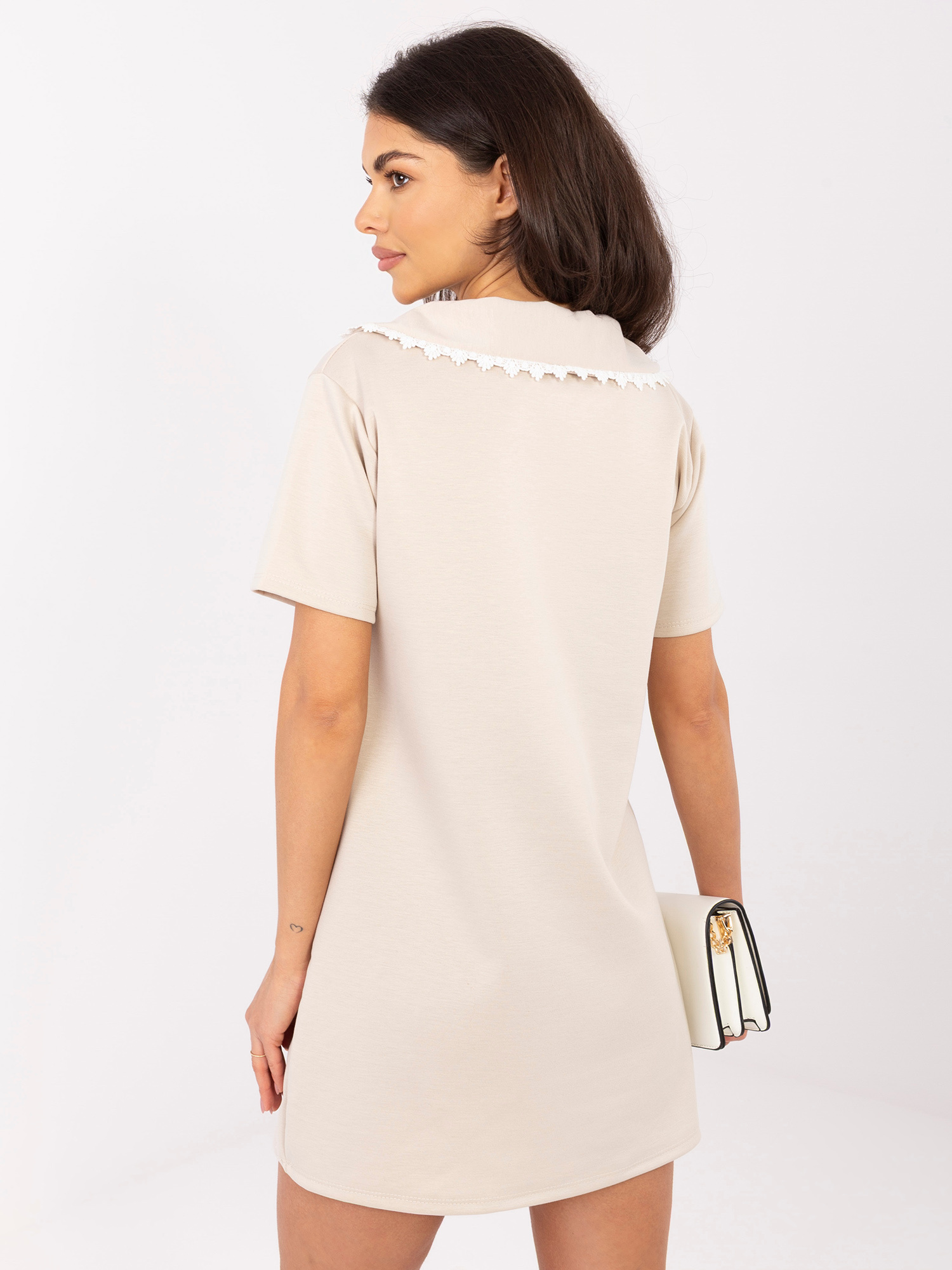 Бежова Рокля ITALY MODA - Елегантност и Комфорт - Image 4