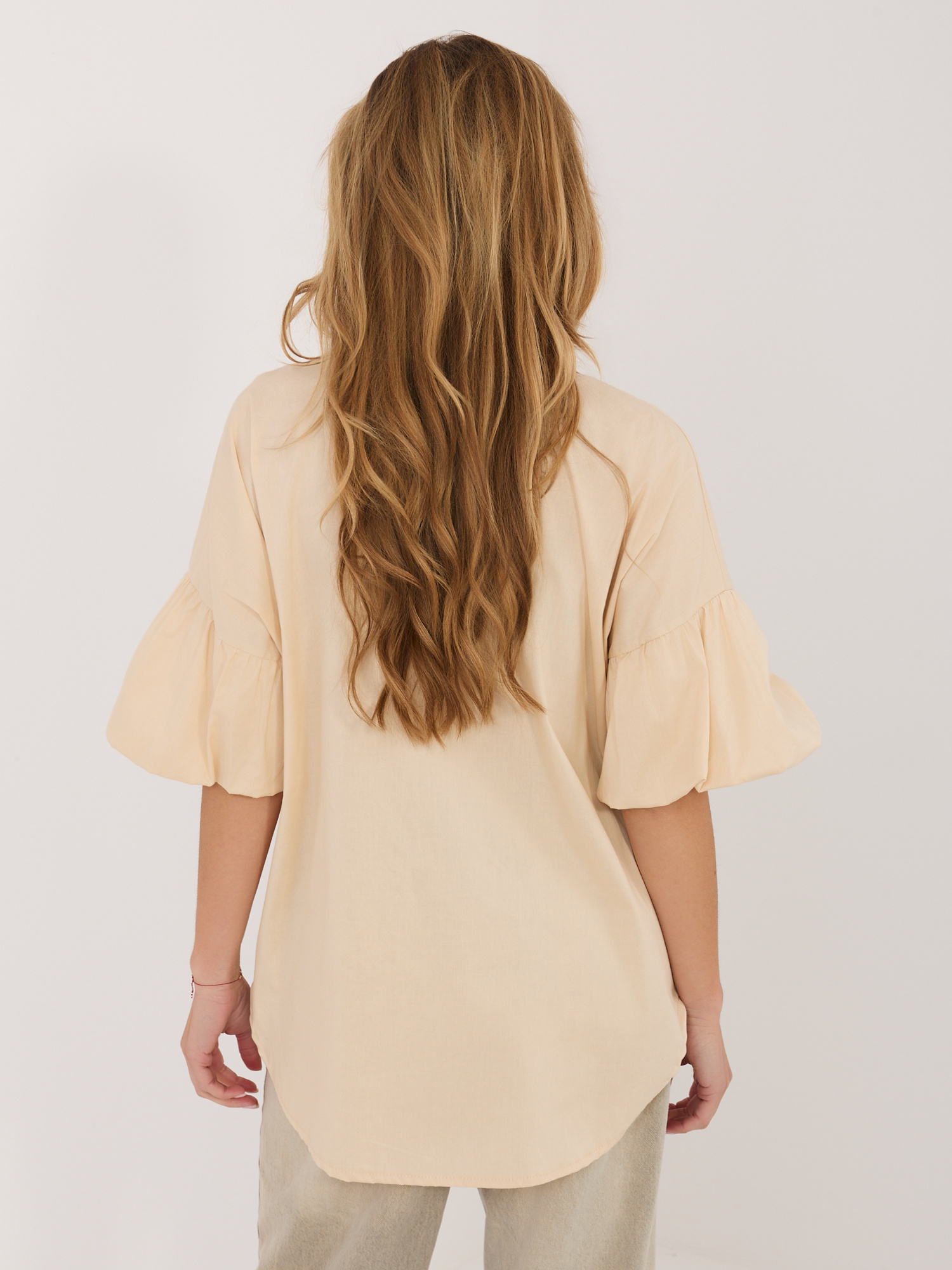 Бежова Риза ITALY MODA - Елегантен Комфорт - Image 4