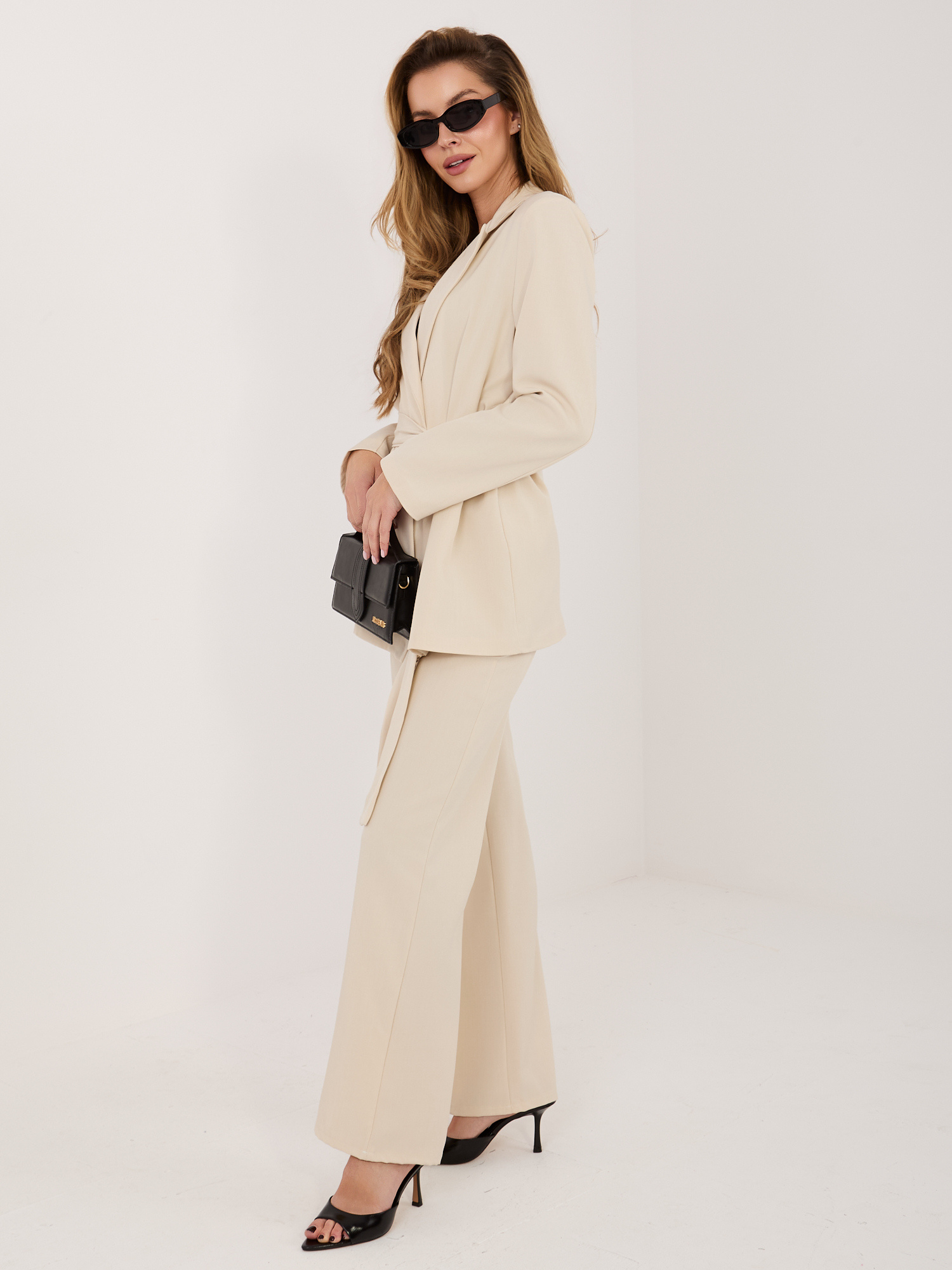 Бежов Комплект ITALY MODA - Елегантност и Комфорт - Image 2