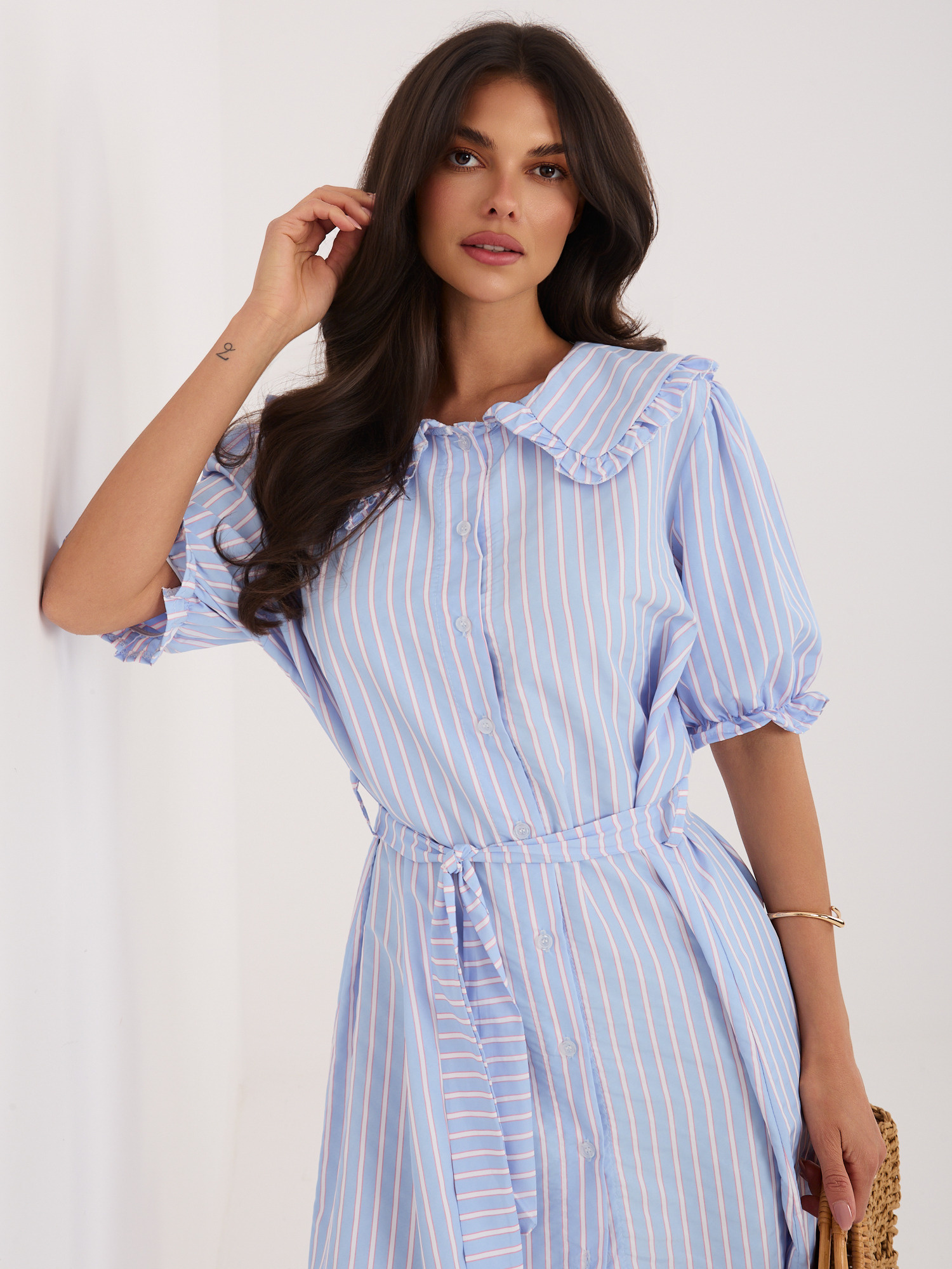 Светлосиня рокля ITALY MODA - Елегантна и удобна - Image 2