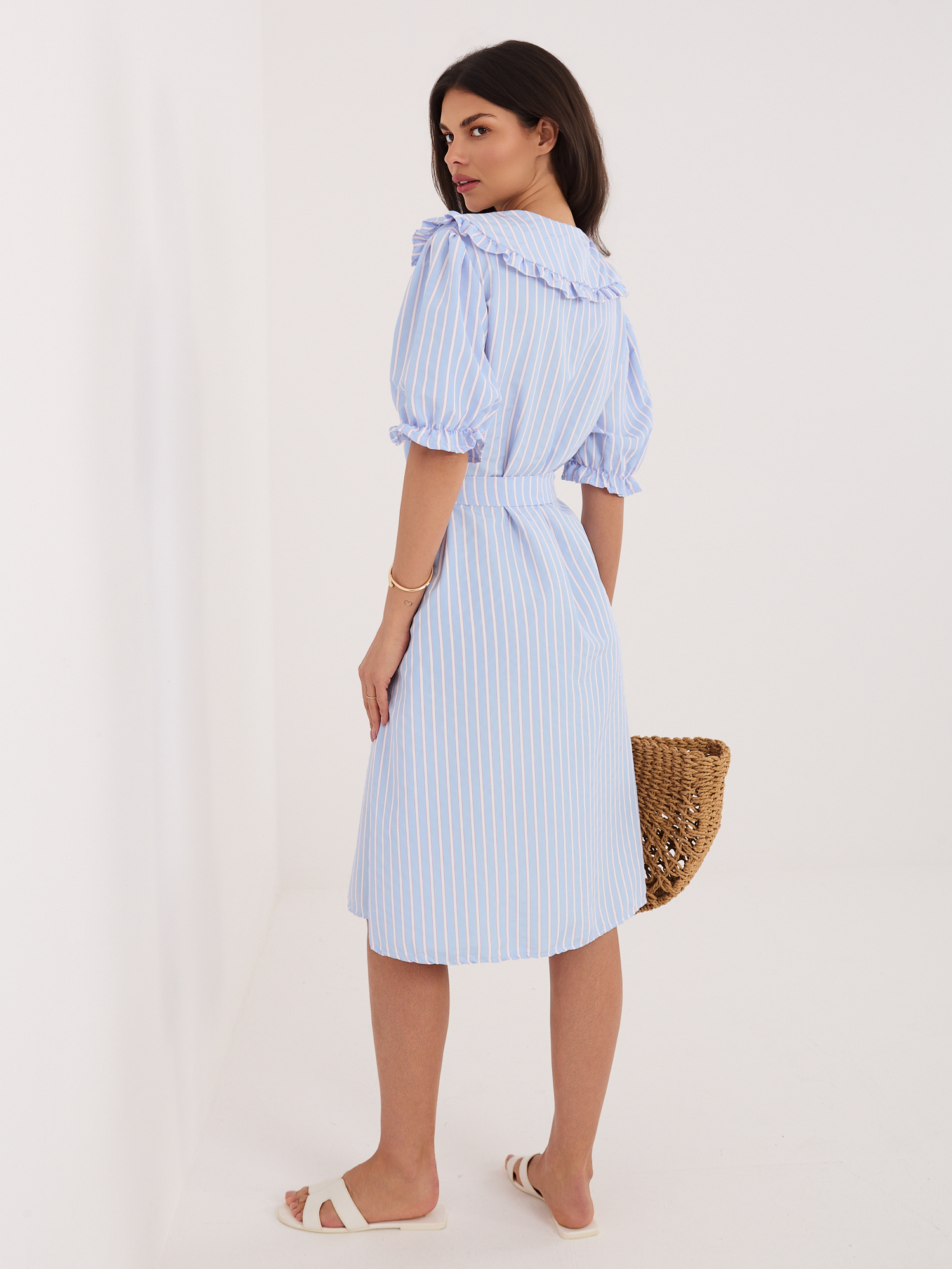 Светлосиня рокля ITALY MODA - Елегантна и удобна - Image 4