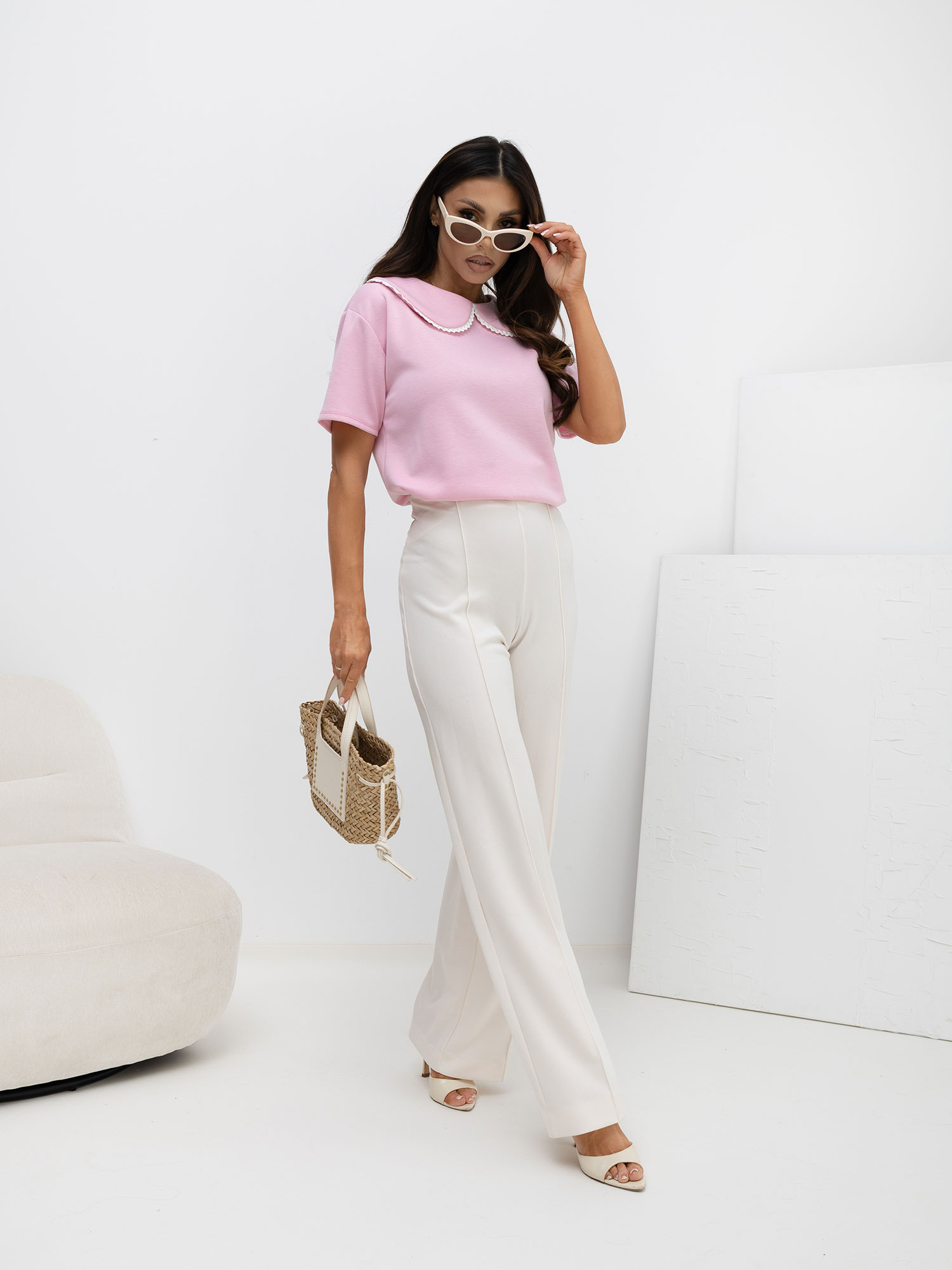 Розова Блуза ITALY MODA - Елегантна и Удобна - Image 2