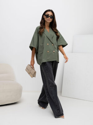 RUE PARIS Khaki Палто - Елегантен Дамски Избор